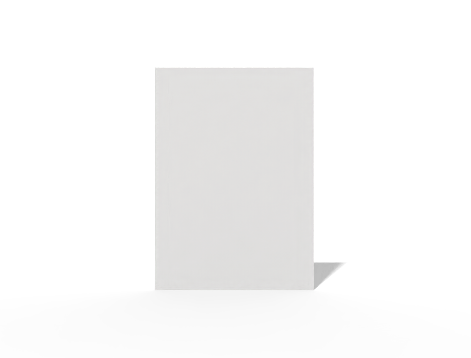 Standard greeting card — White paperboard