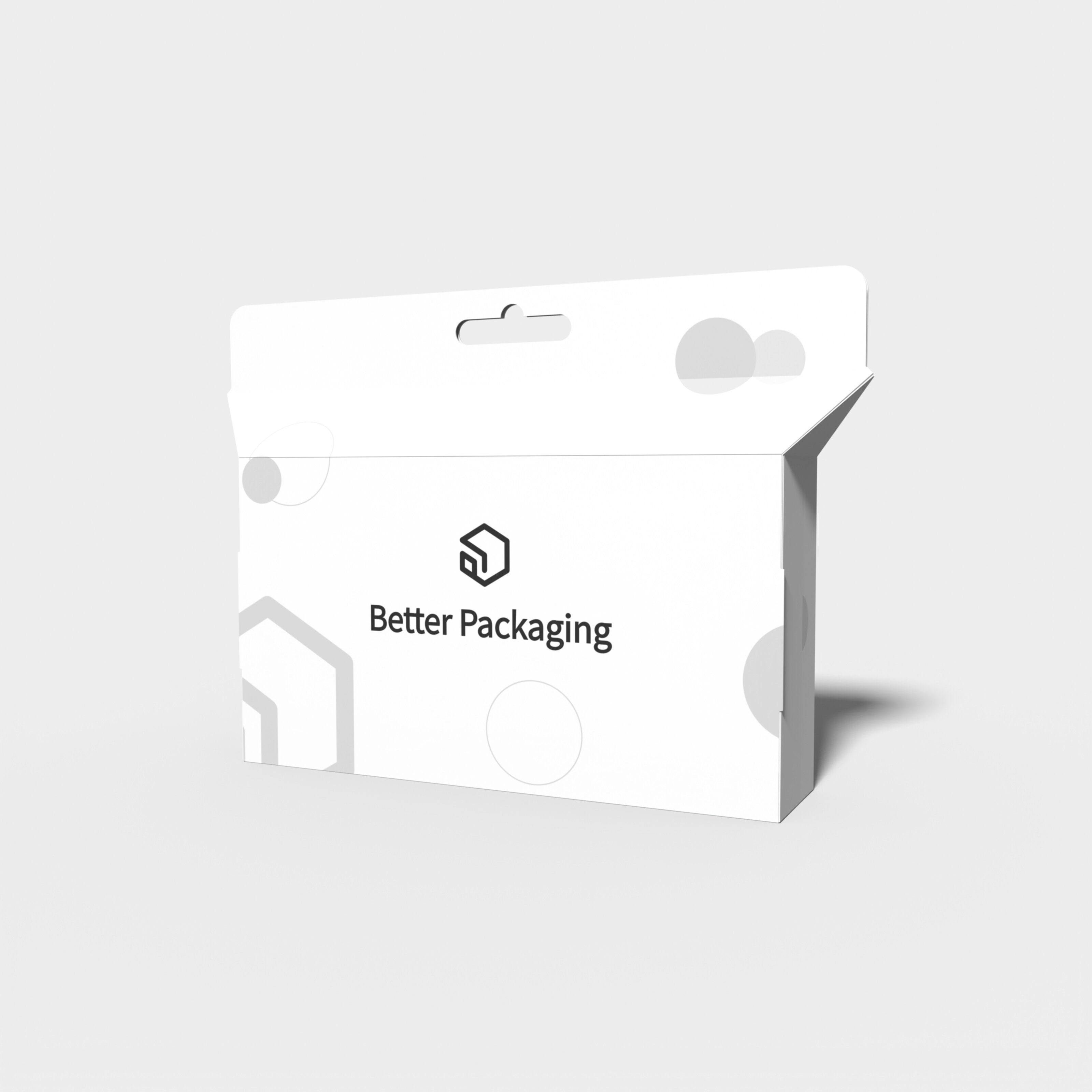 Polygonal boxes angularity side entry plugs — White paperboard