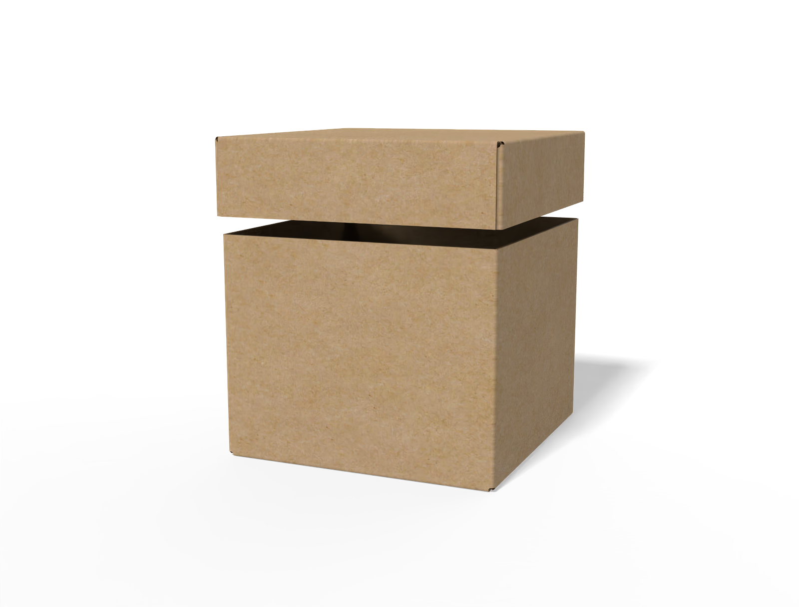FEFCO 0312 box with lid hoarding cartons paper — B-flute corrugated board