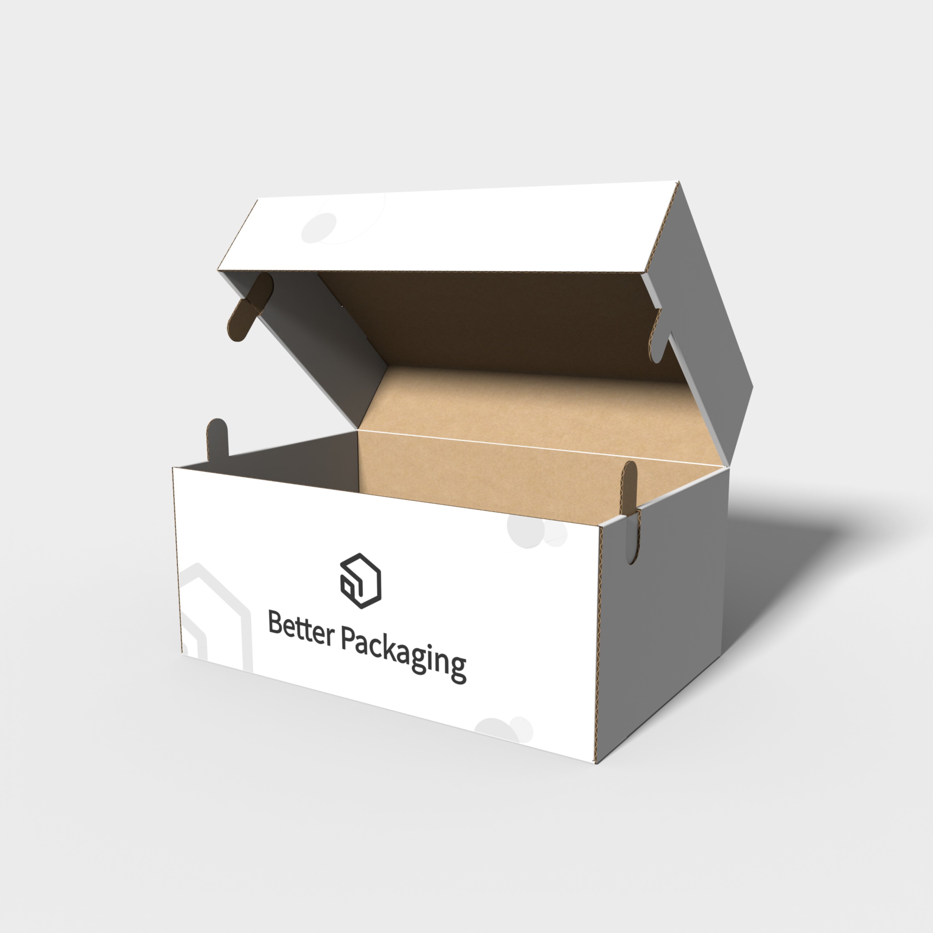 Flip top box side mailer — Corrugated board