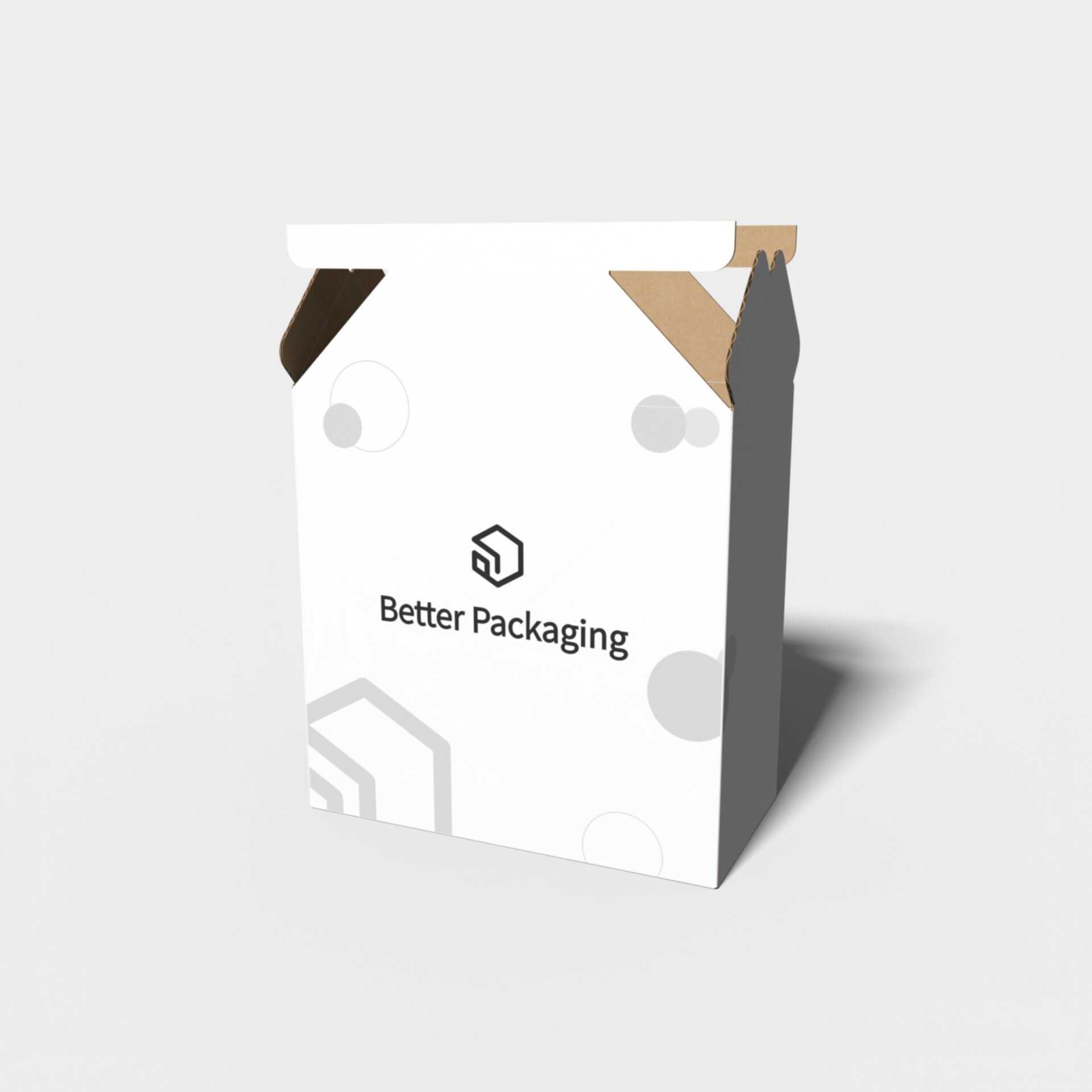 Tuck end box variations triangle bottom insert boxes — E-flute corrugated board