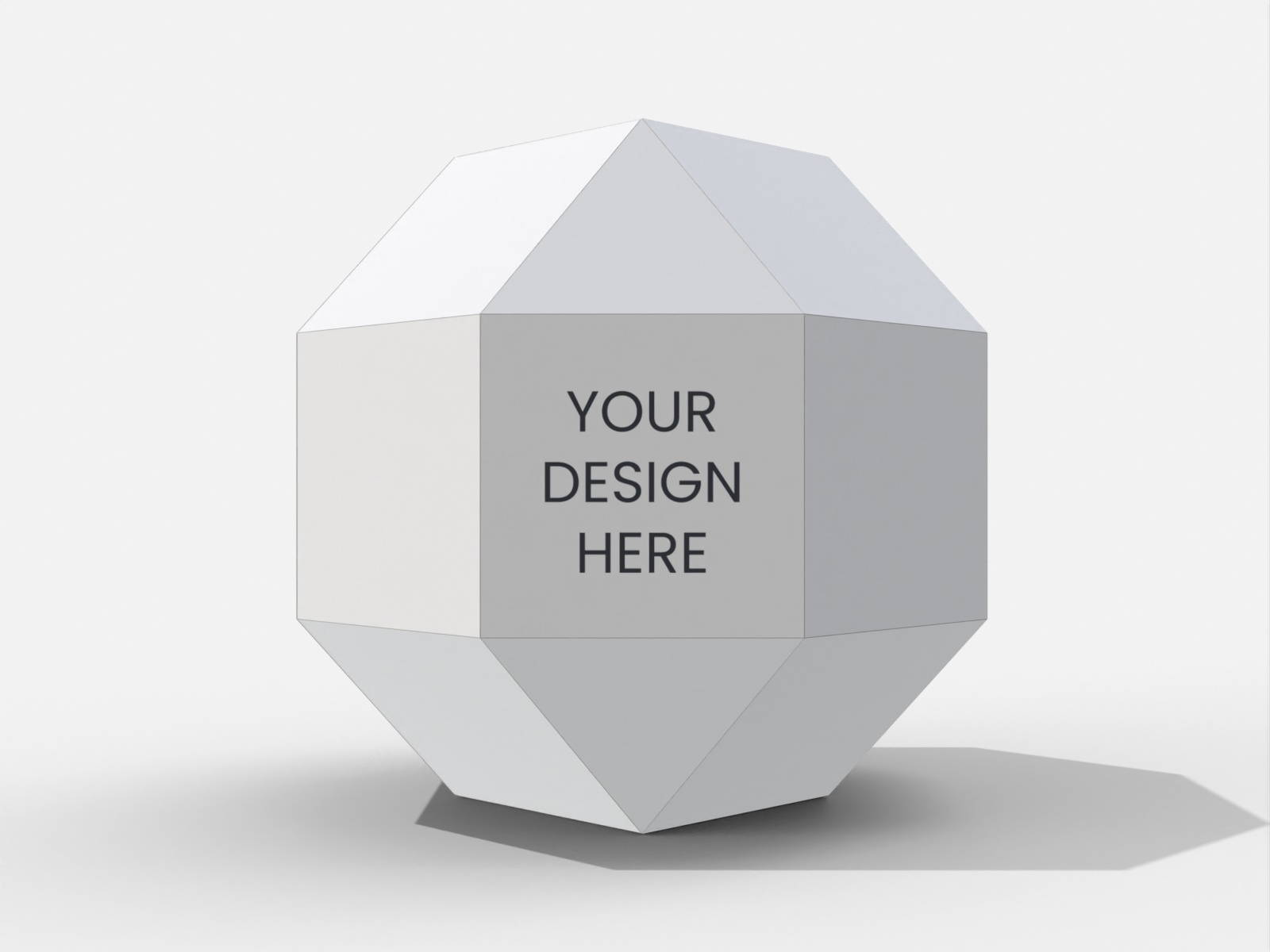 Sphere surprise gift box — White paperboard