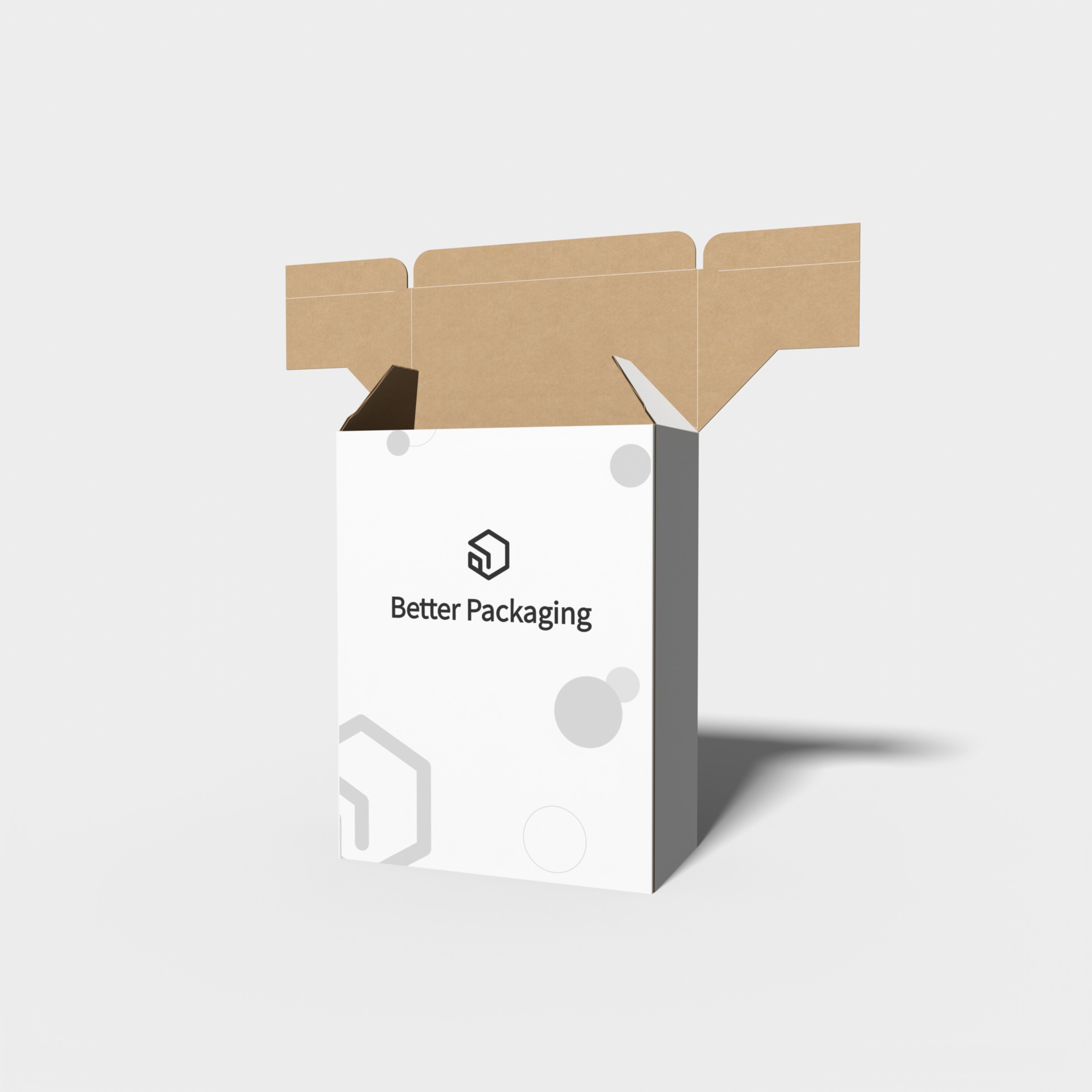Tuck end box variations inner lock double tray boxes — White paperboard