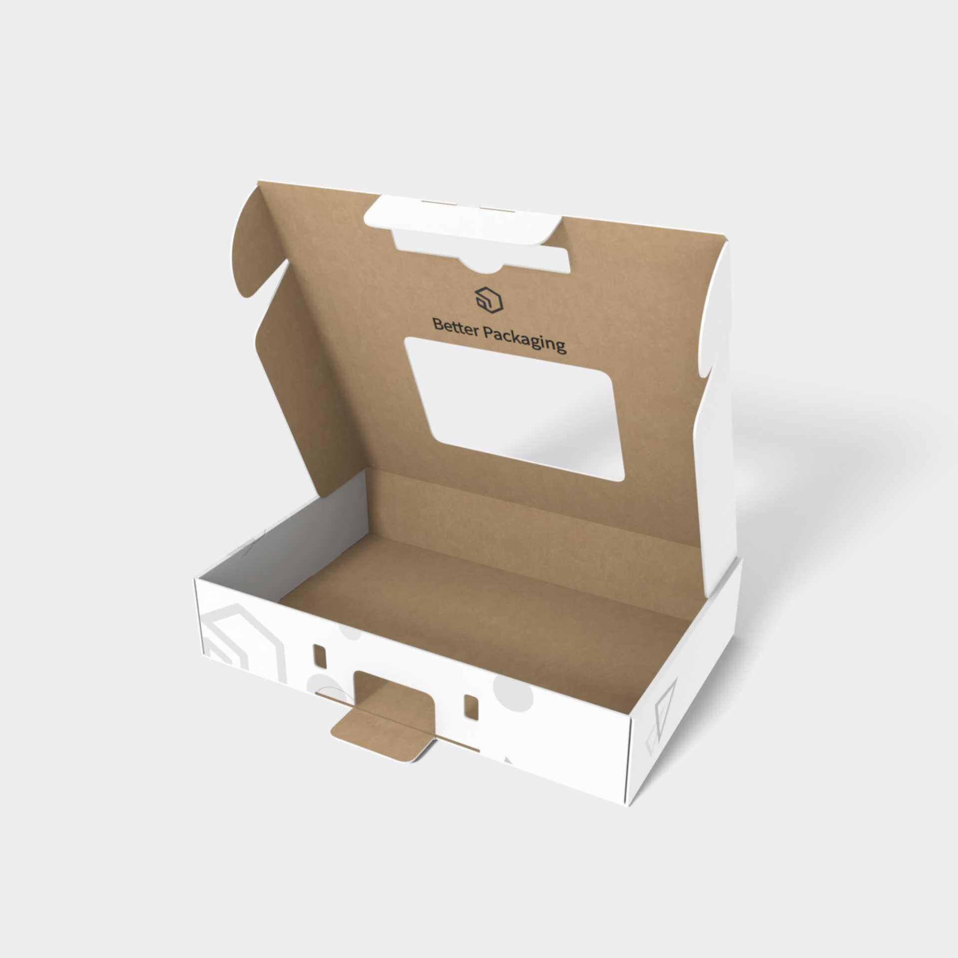 Mailer boxes window display lock-top — Corrugated board