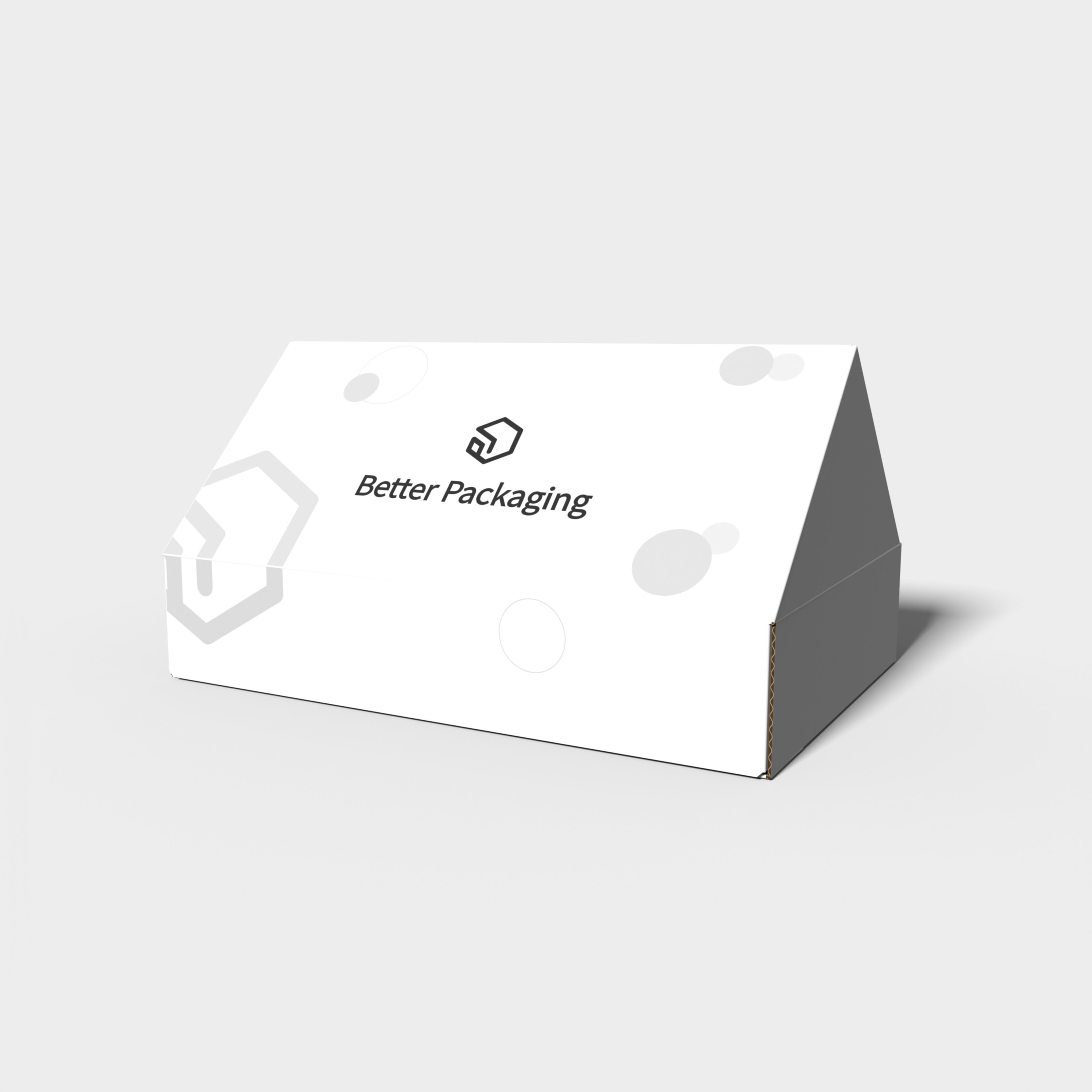 Flip top boxes roof paper — Corrugated board