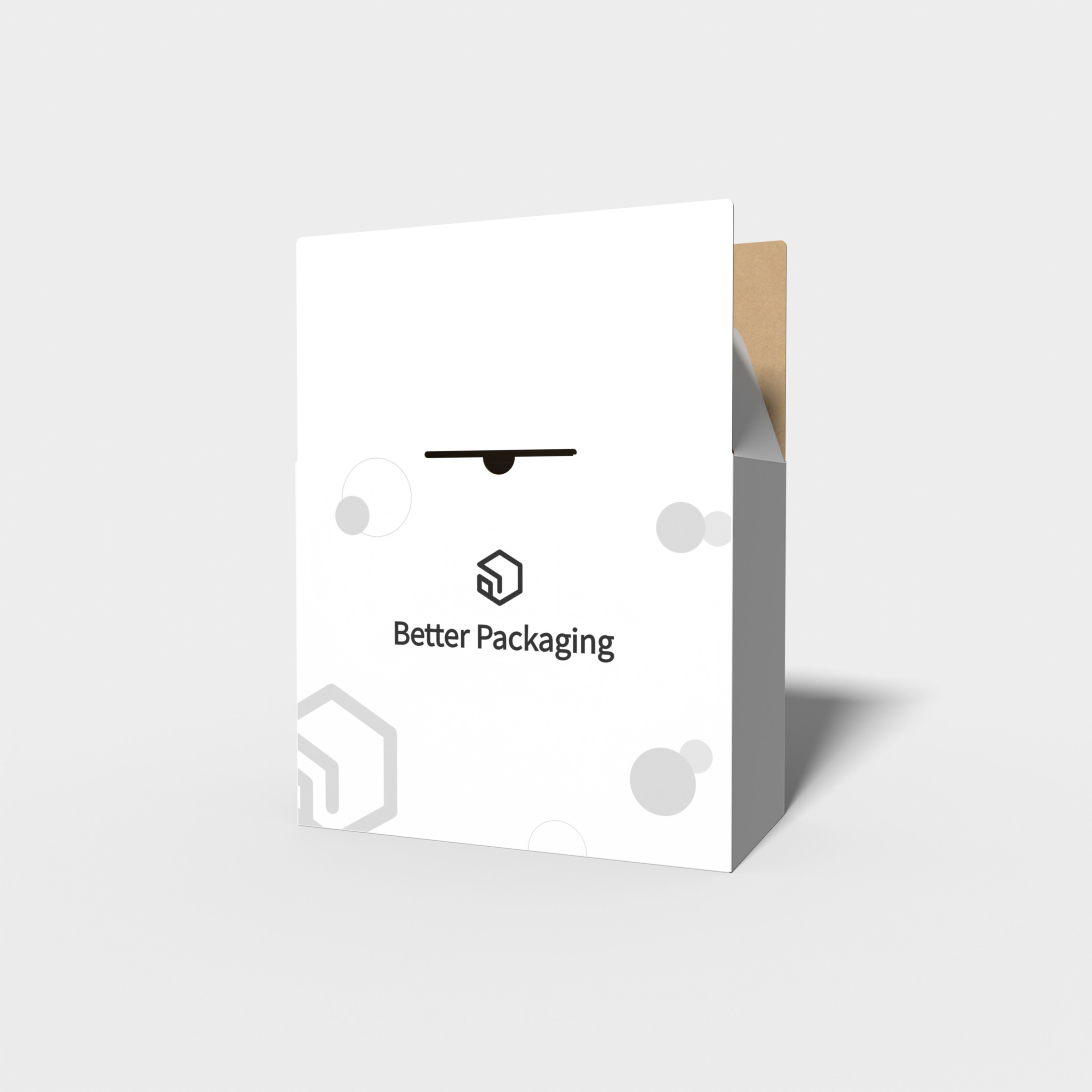 Tuck end boxes overlapping lock inserts — White paperboard