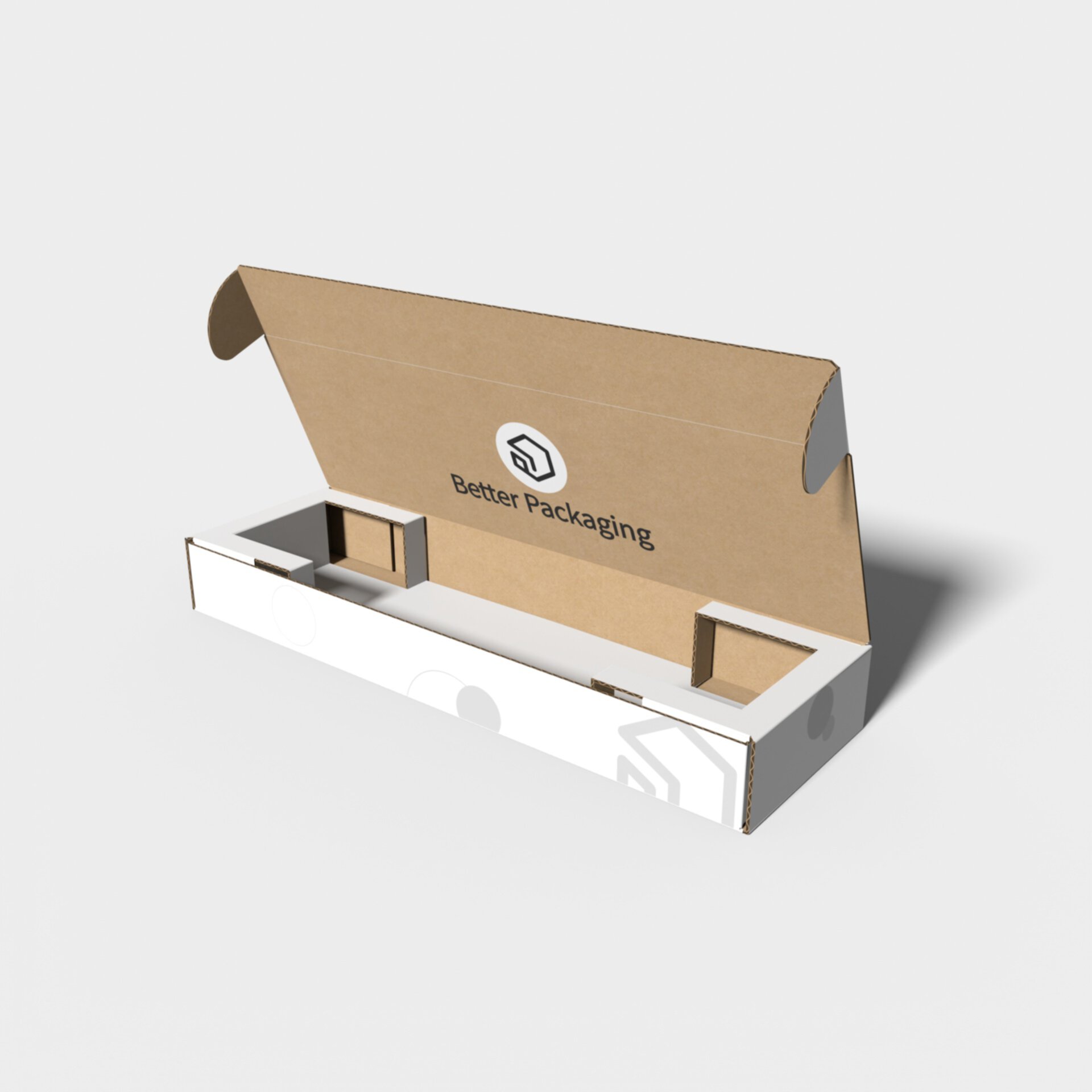 Flip top boxes fixed mailer — Corrugated board