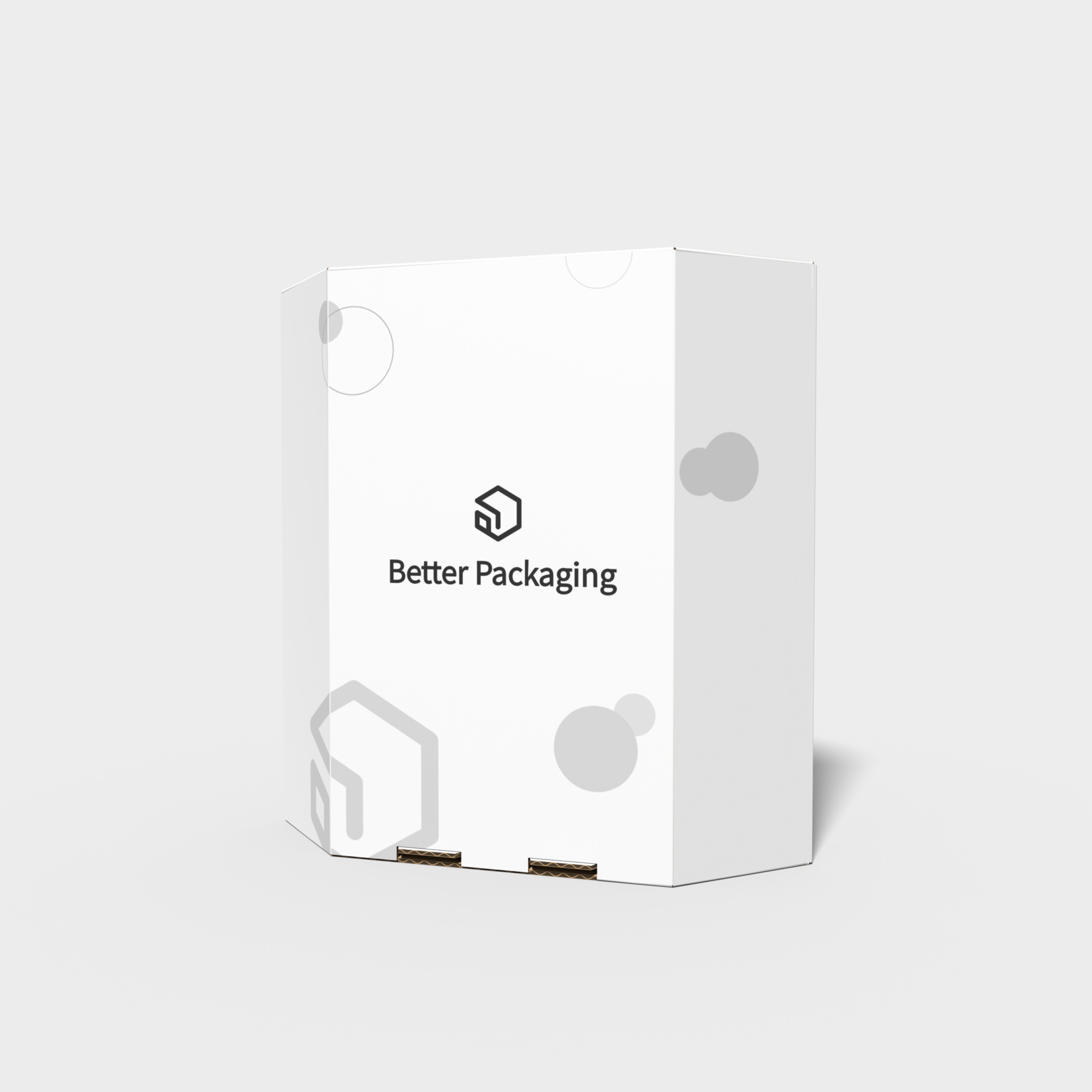 Polygonal boxes crystals six sides — E-flute corrugated board