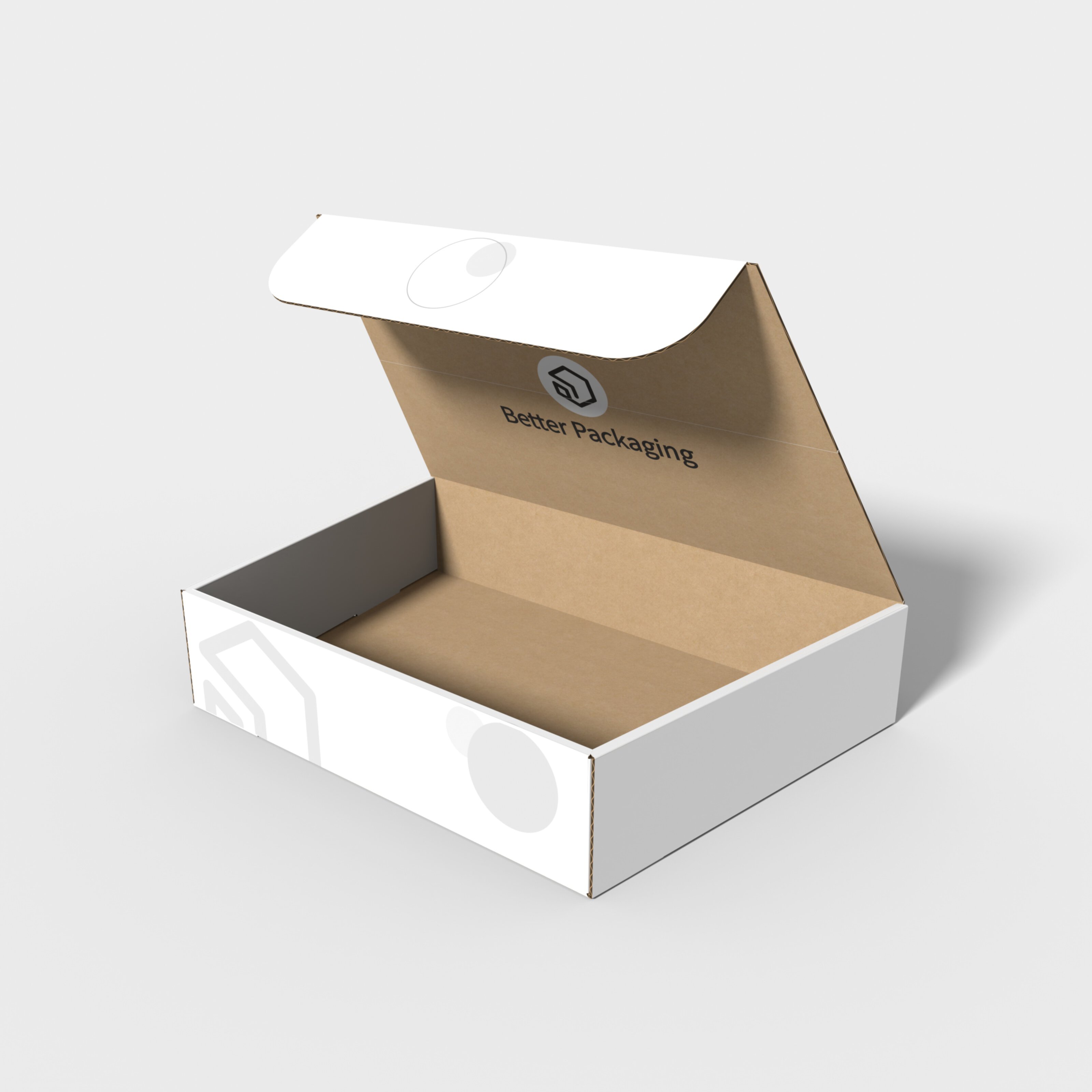 Display boxes/stands ladder-type lock inserts — E-flute corrugated board
