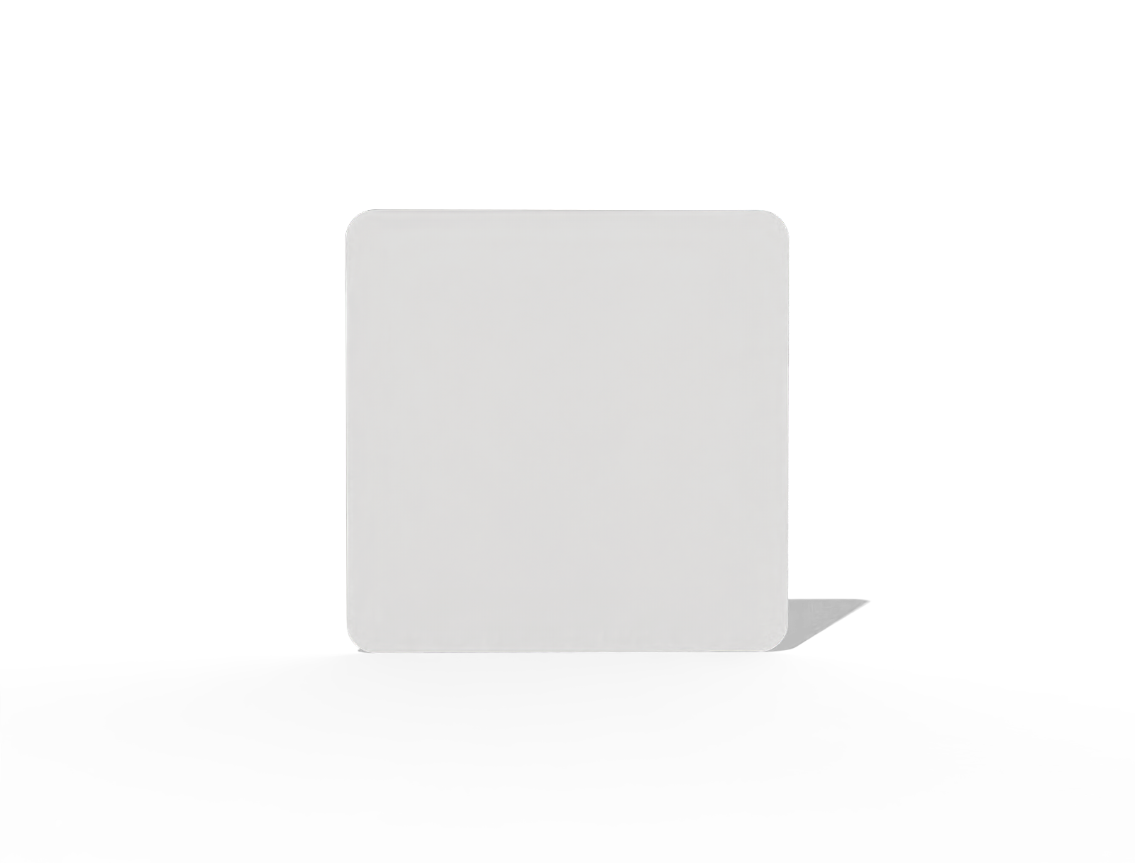Square greeting card — White paperboard