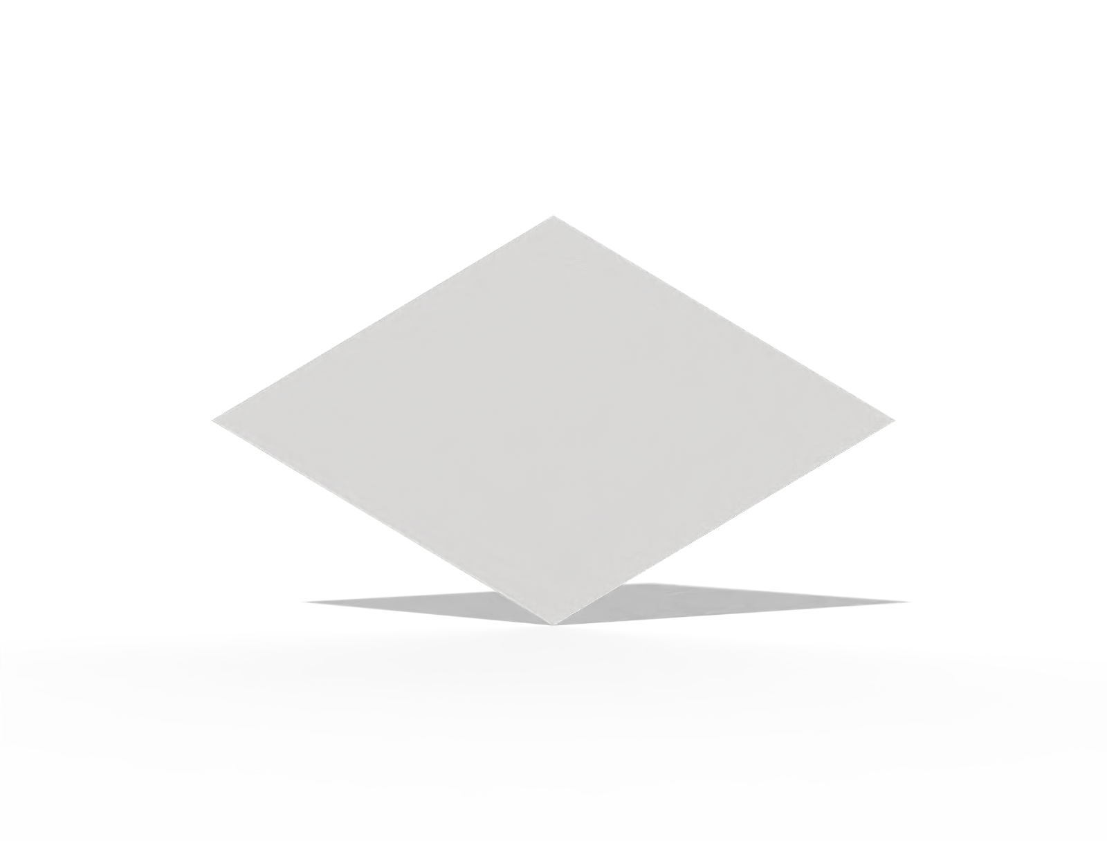 Diamond card — White paperboard