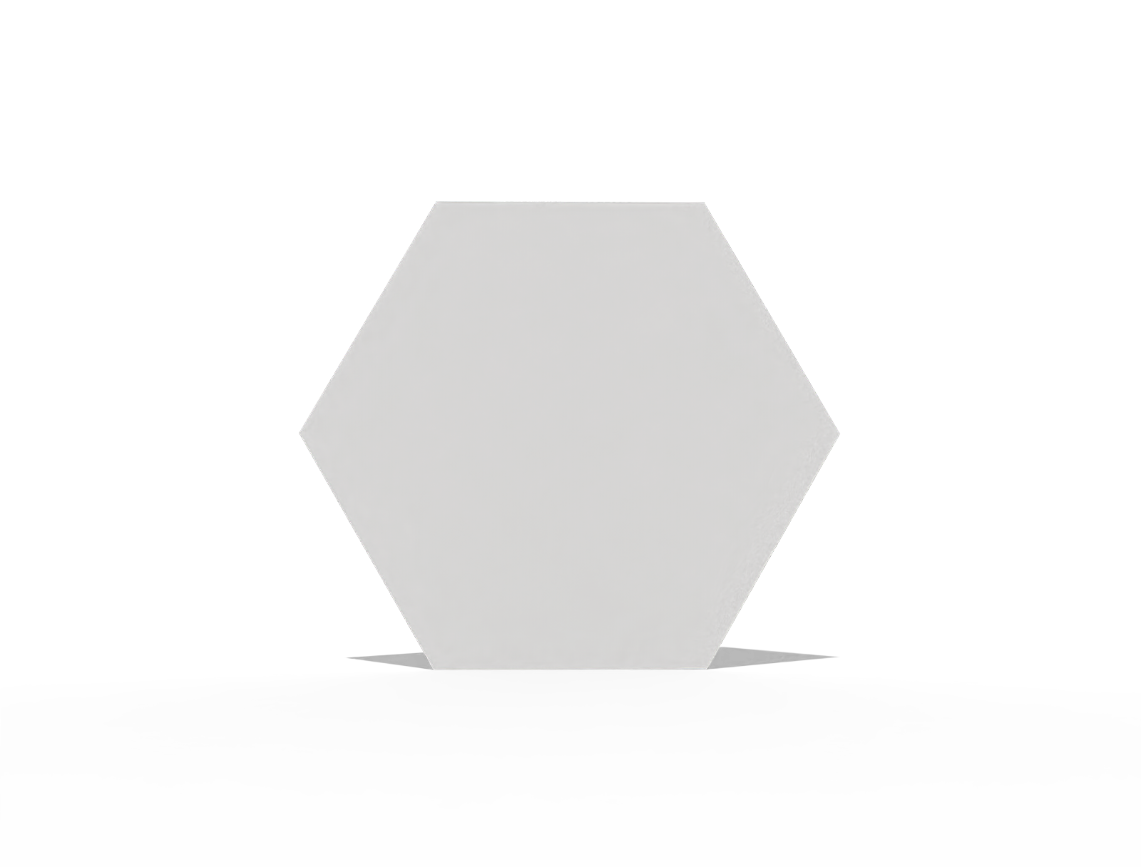 Hexagonal gift card — White paperboard