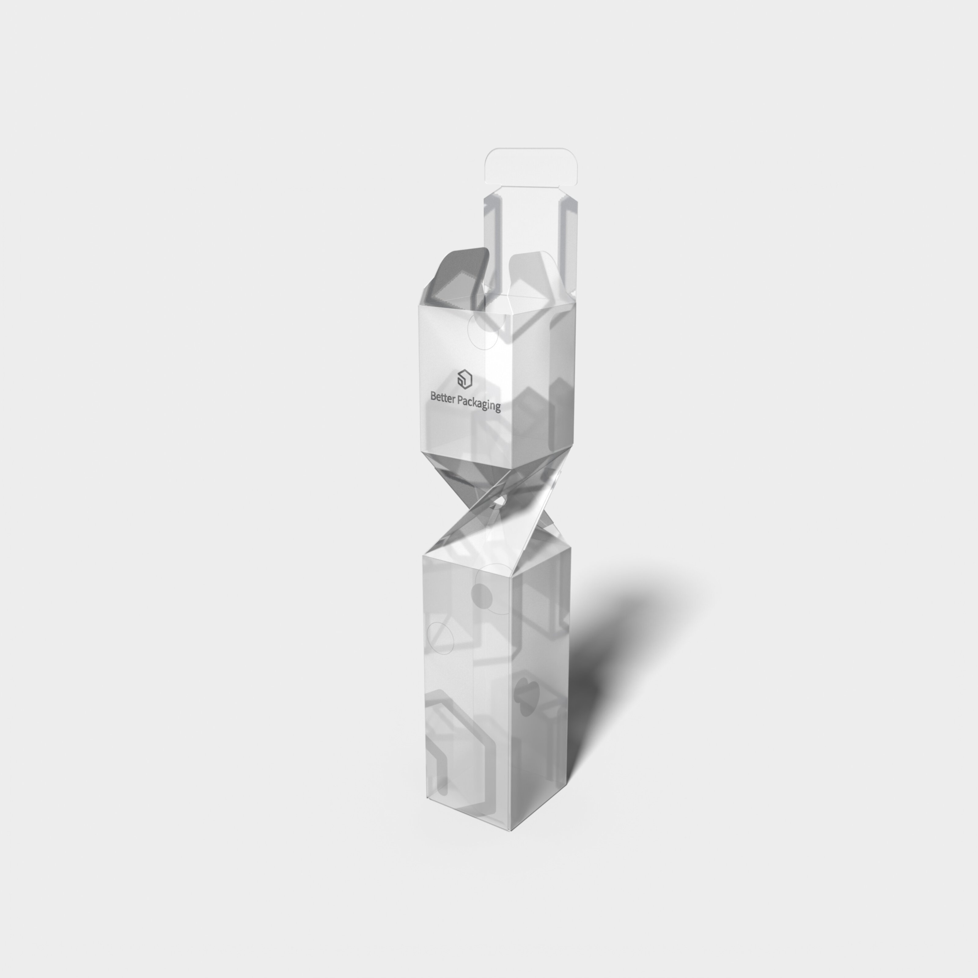 Pvc boxes reverse inserts rotated — Glossy plastic