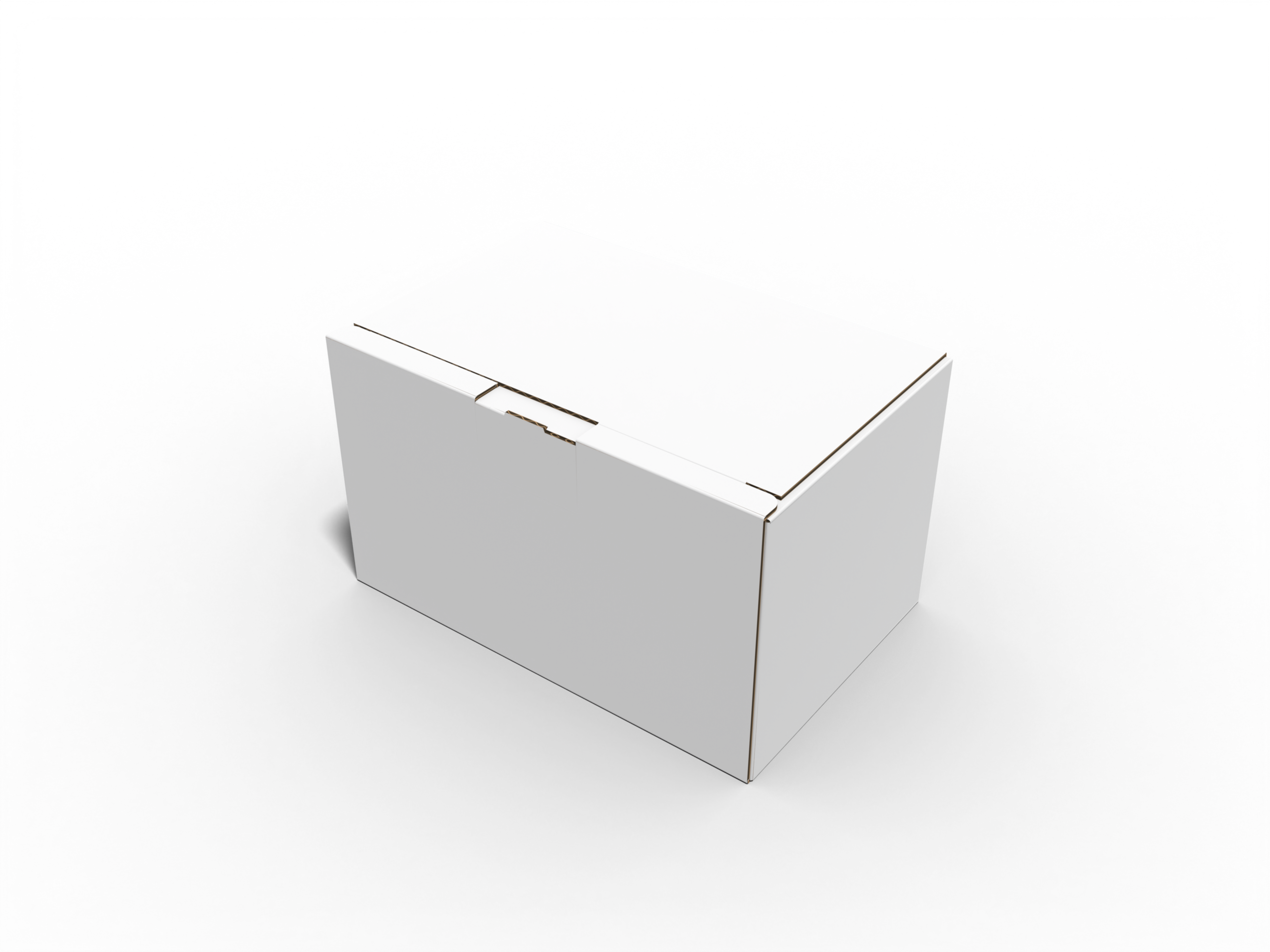 Tray boxes security buckles flip cover buffers — Corrugated board