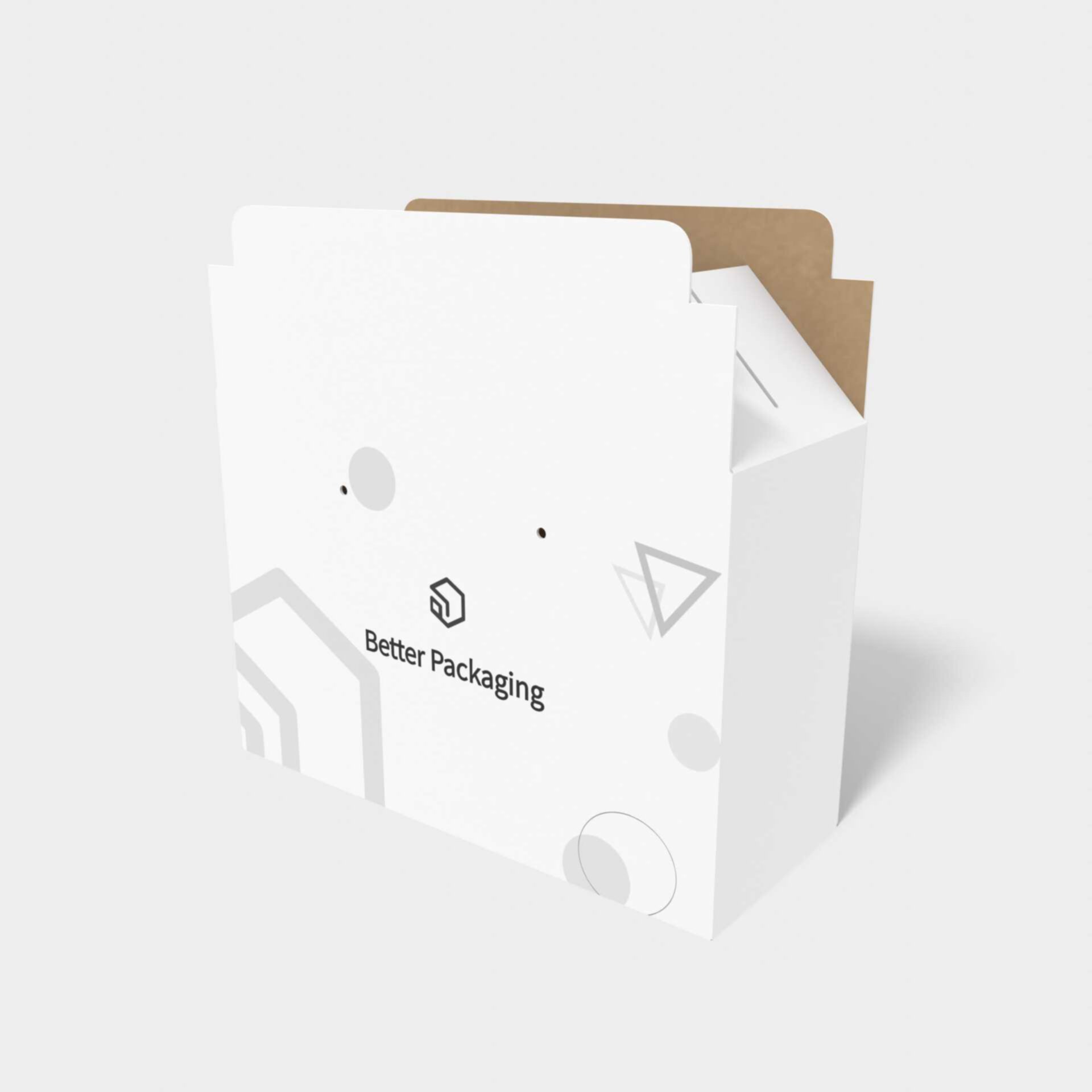 Snap lock gift shipping box — Corrugated board
