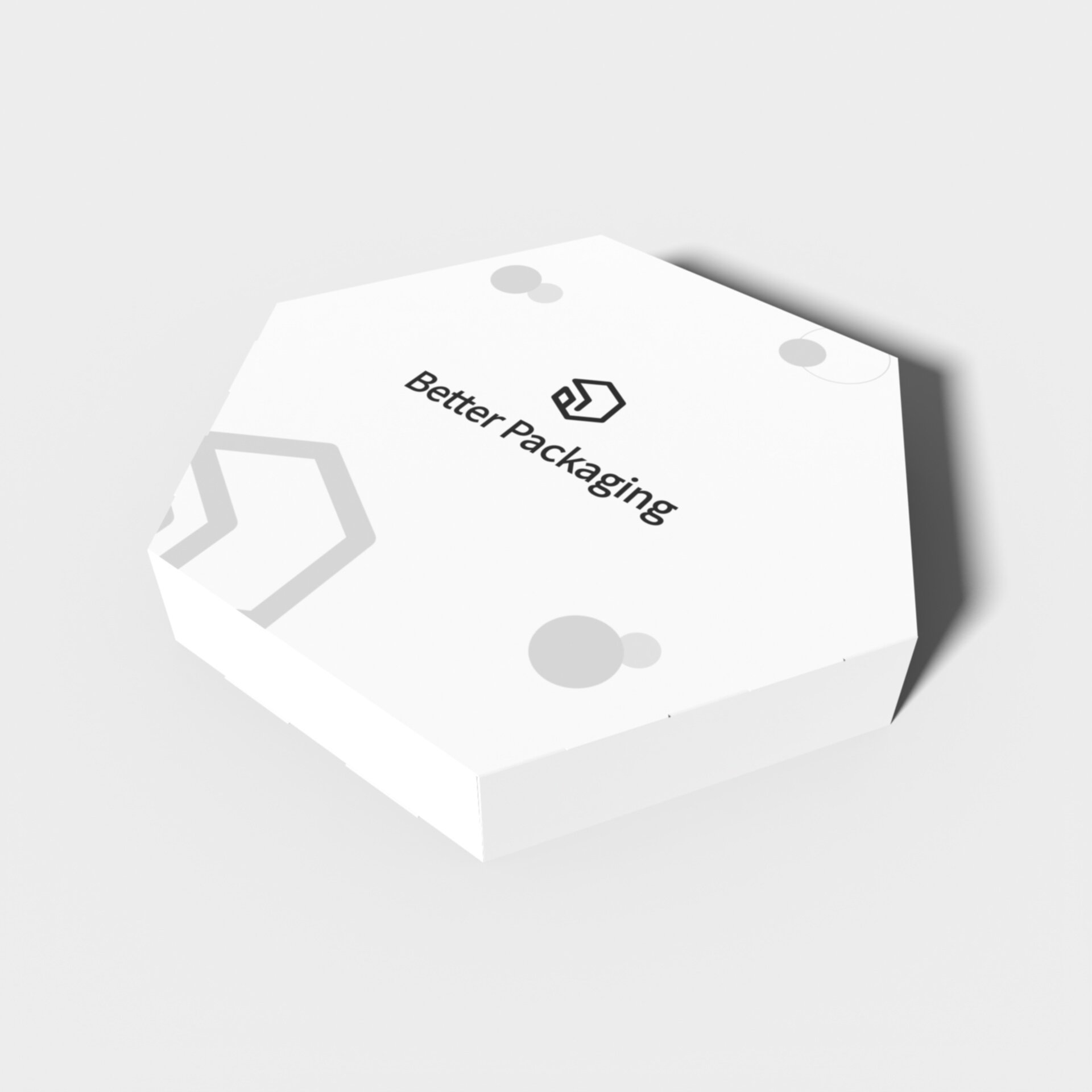 Sleeves hexagonal lock inserts — White paperboard