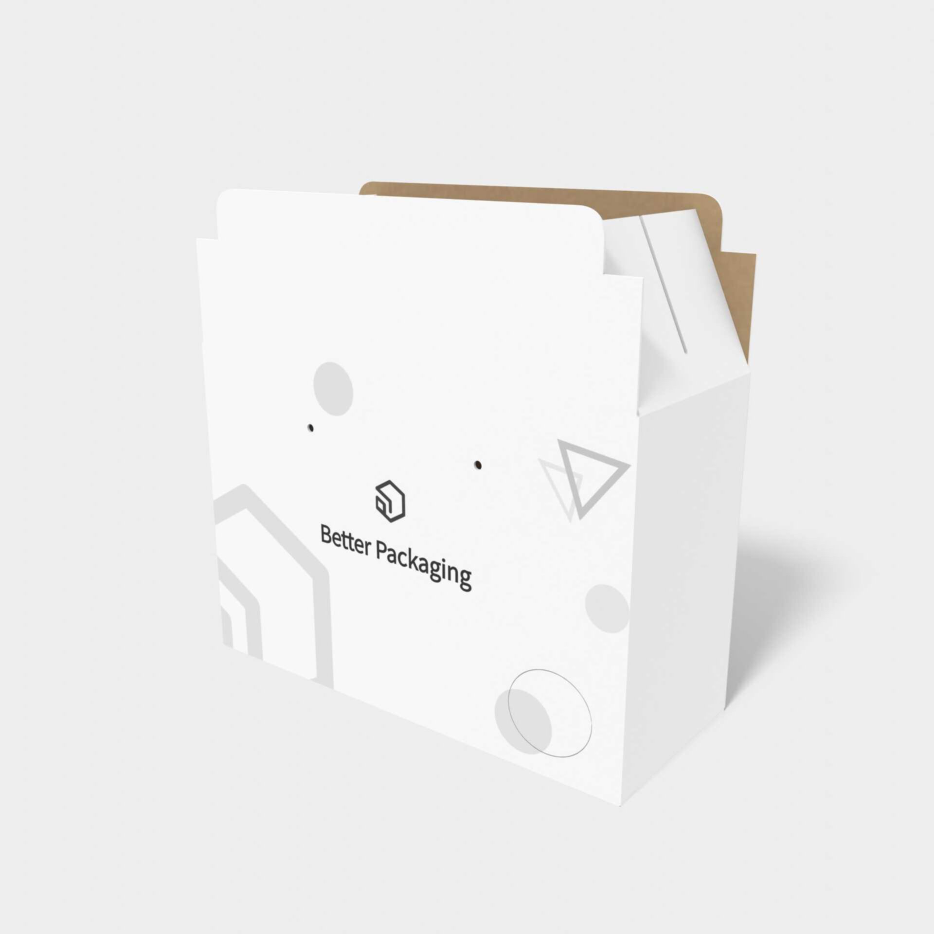 3-lock shipping box — Corrugated board