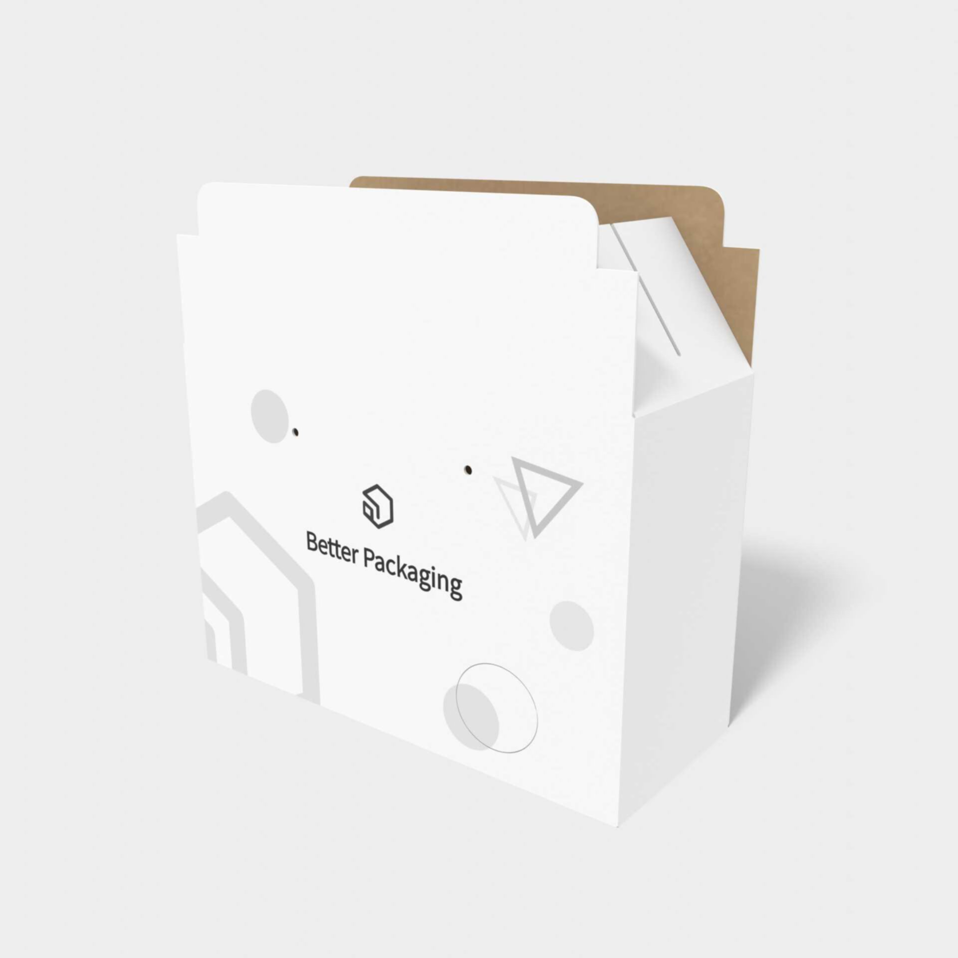 Reverse lock shipping box — Corrugated board