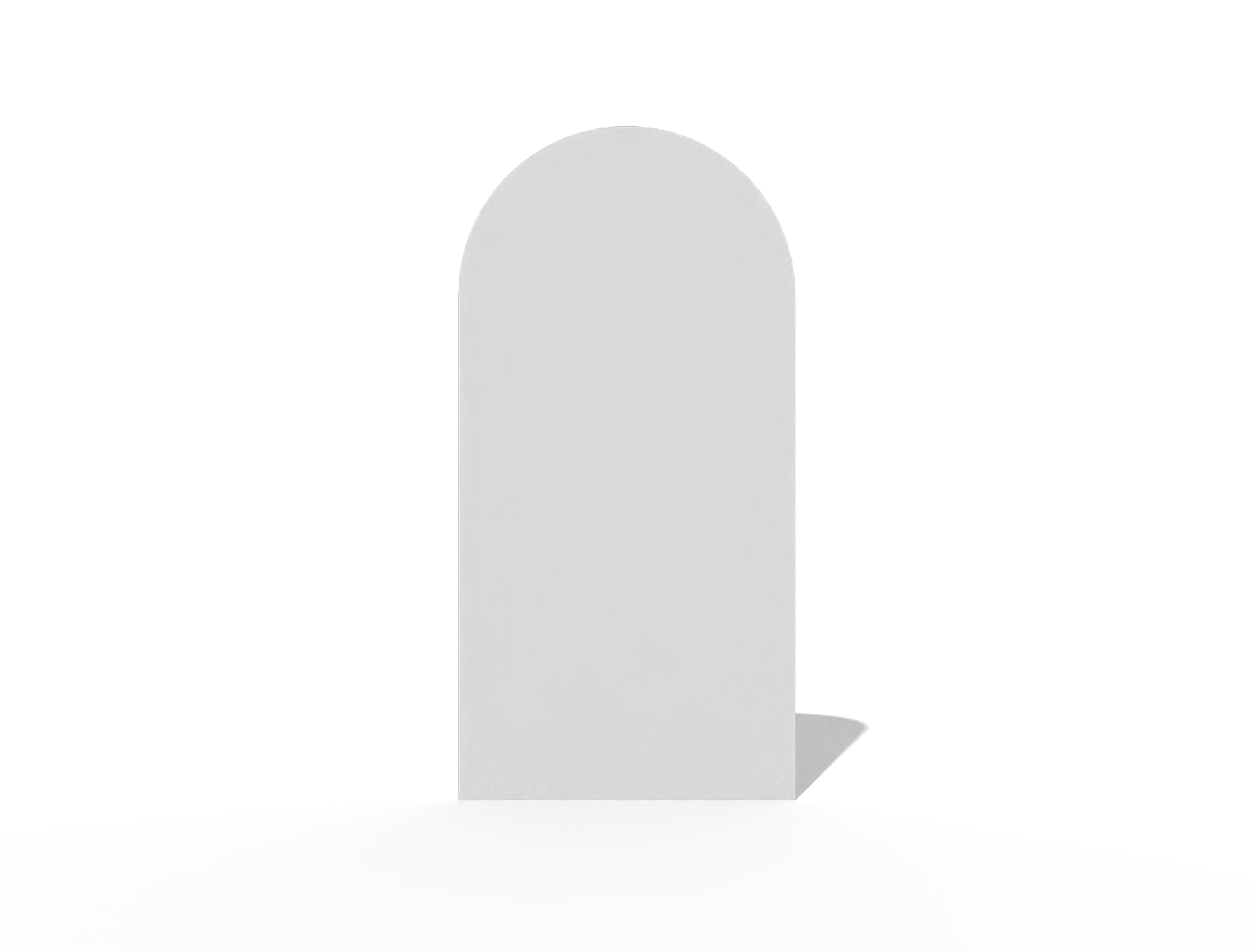 Arched card — White paperboard