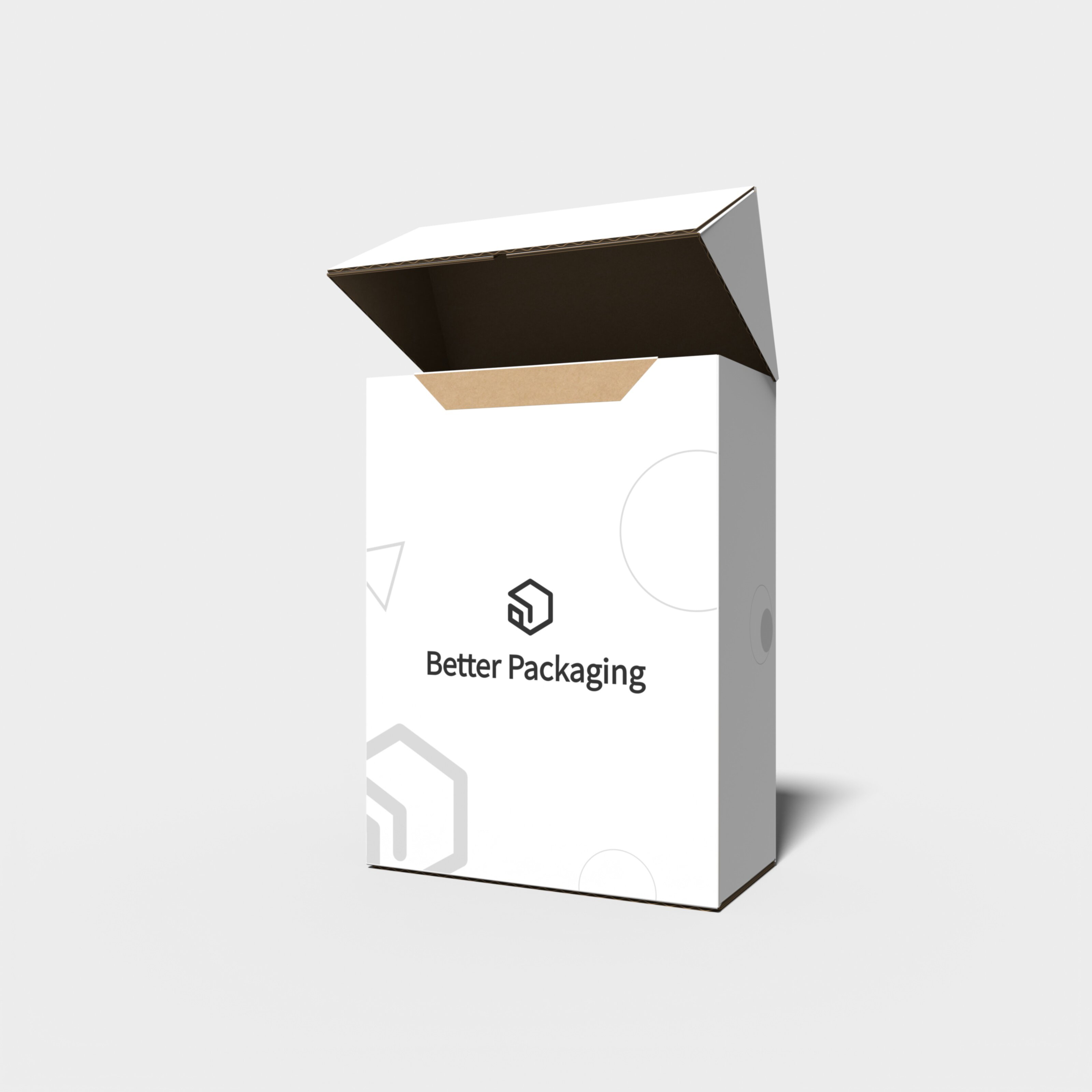 Variaciones de cajas con tapa flip covers snap lock Maqueta — White paperboard