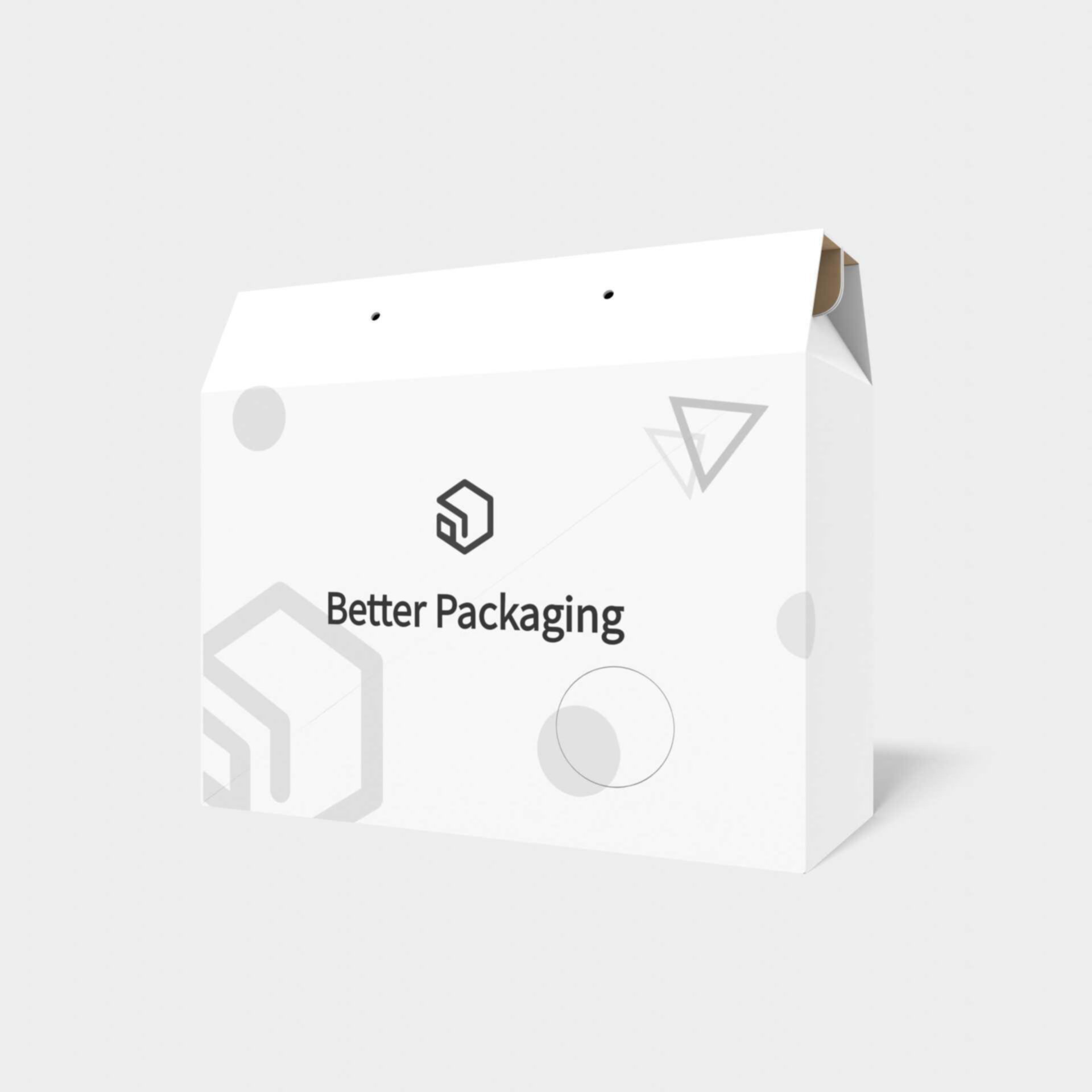 Reverse lock boxes roof tuck end box variations — Corrugated board