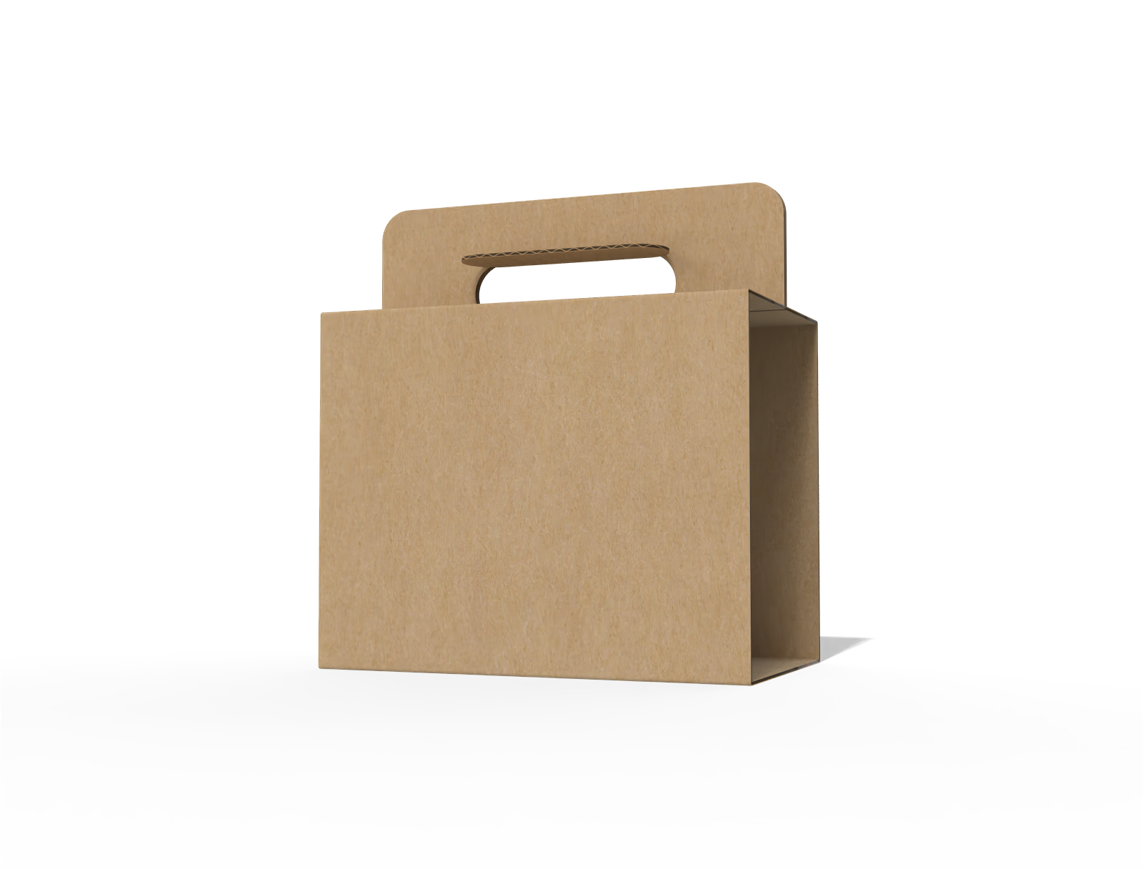 Boxes with handle — E-flute corrugated board