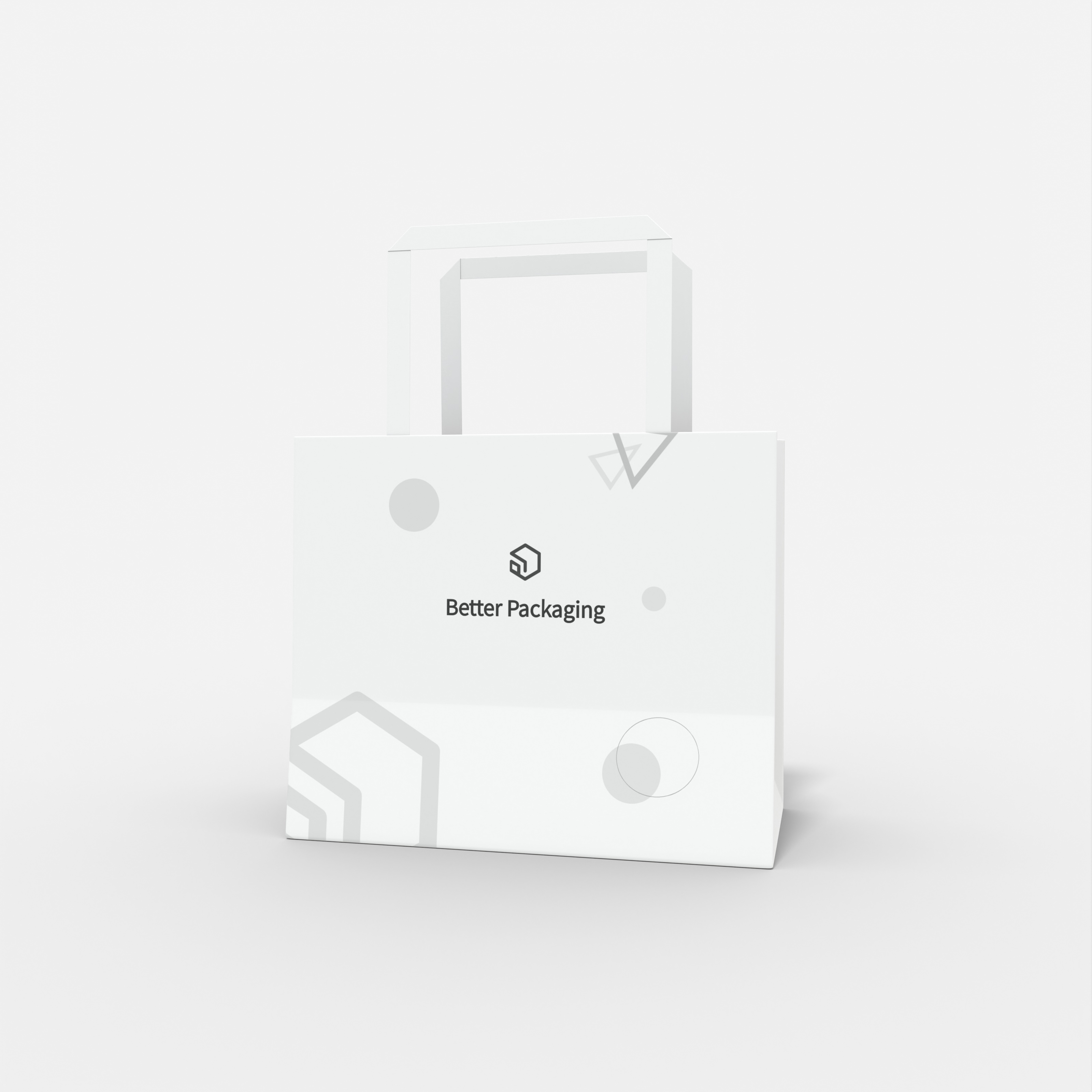 Shopping tote bag — Glossy plastic