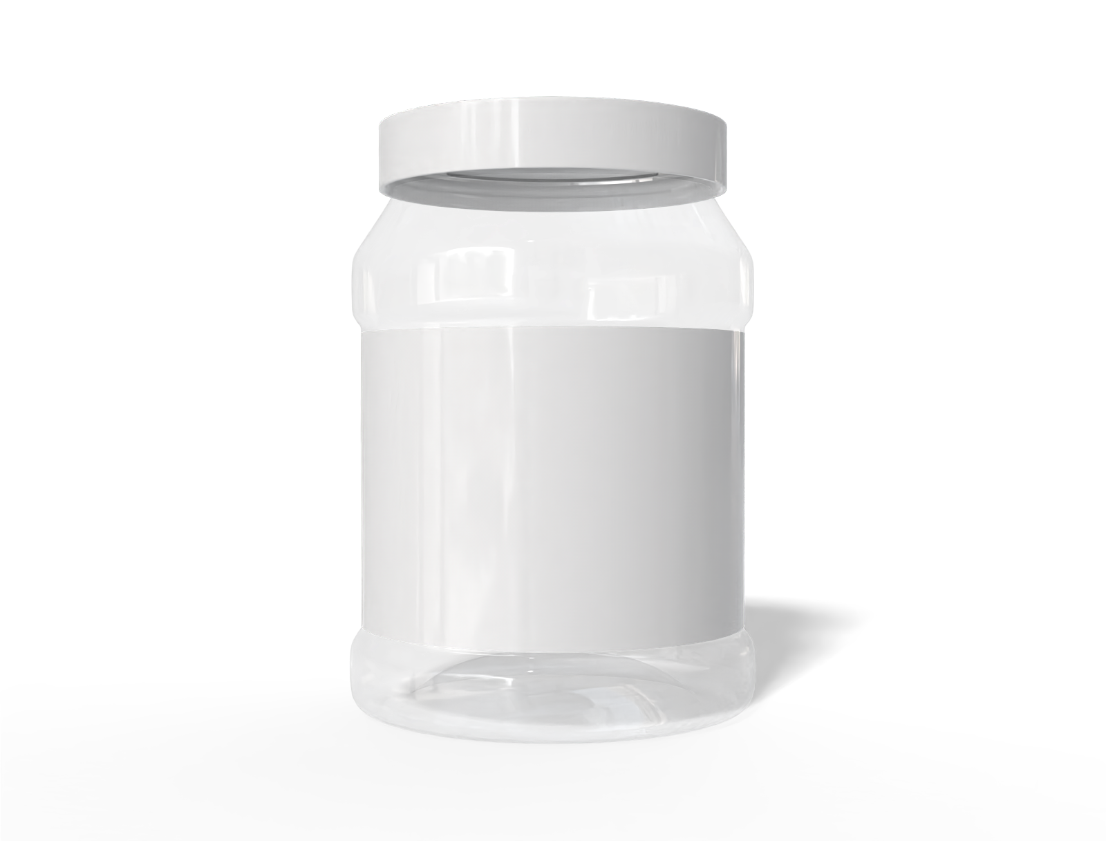 Bottle plastic bottle snack jar — Glossy plastic