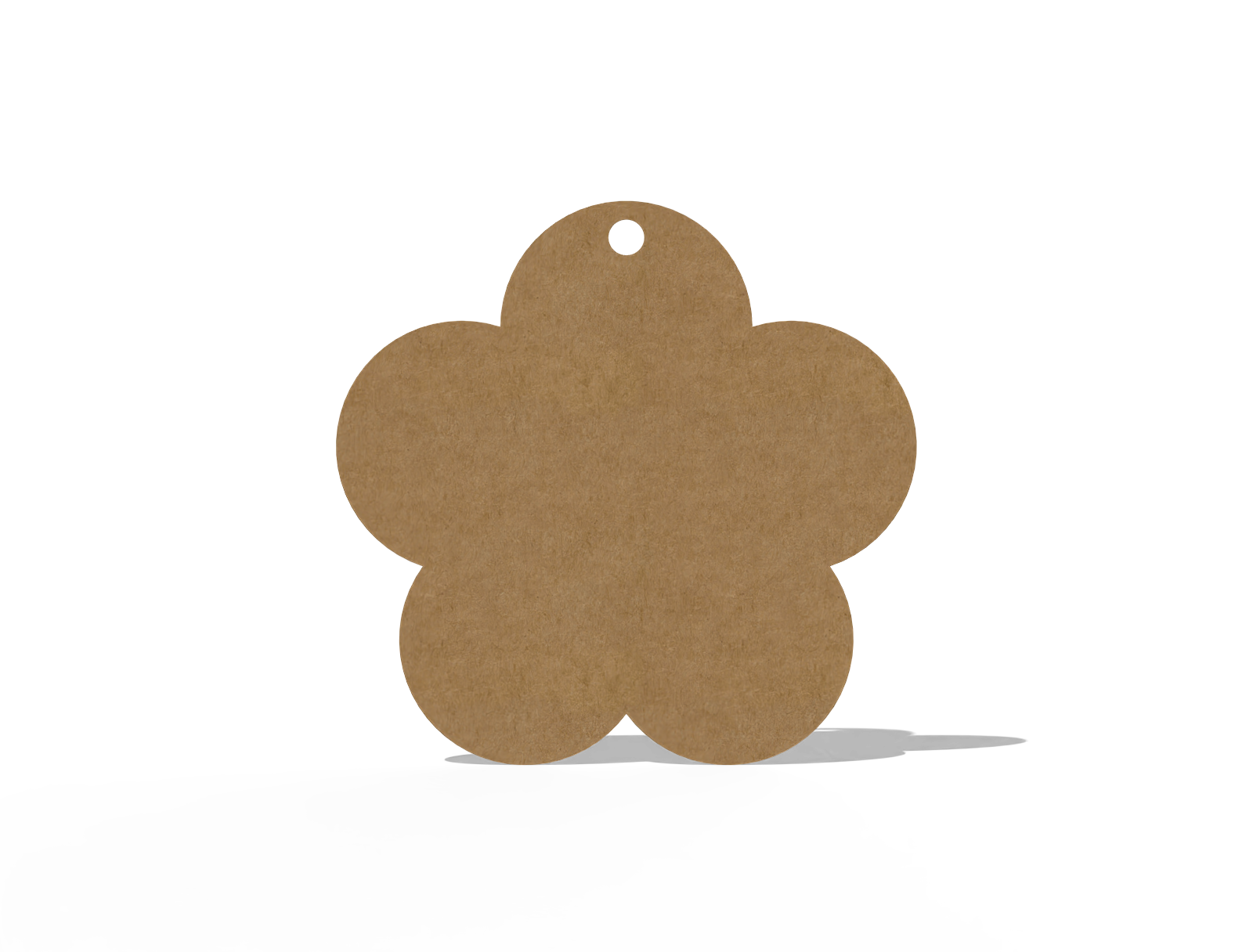 Cloud-shaped tag — White paperboard