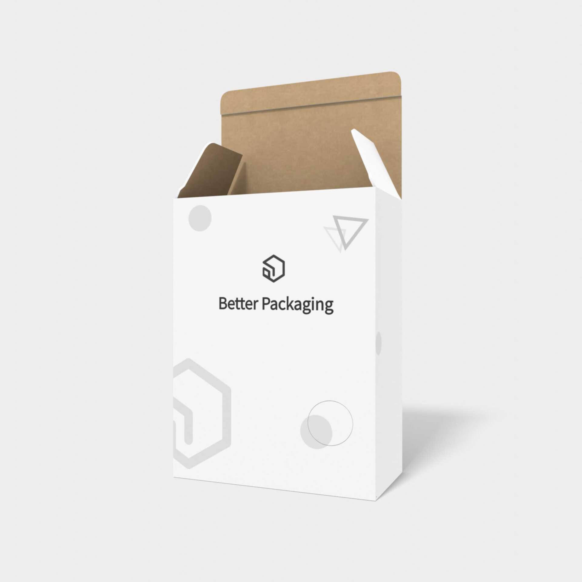 Lock insert boxes tuck end paper — White paperboard