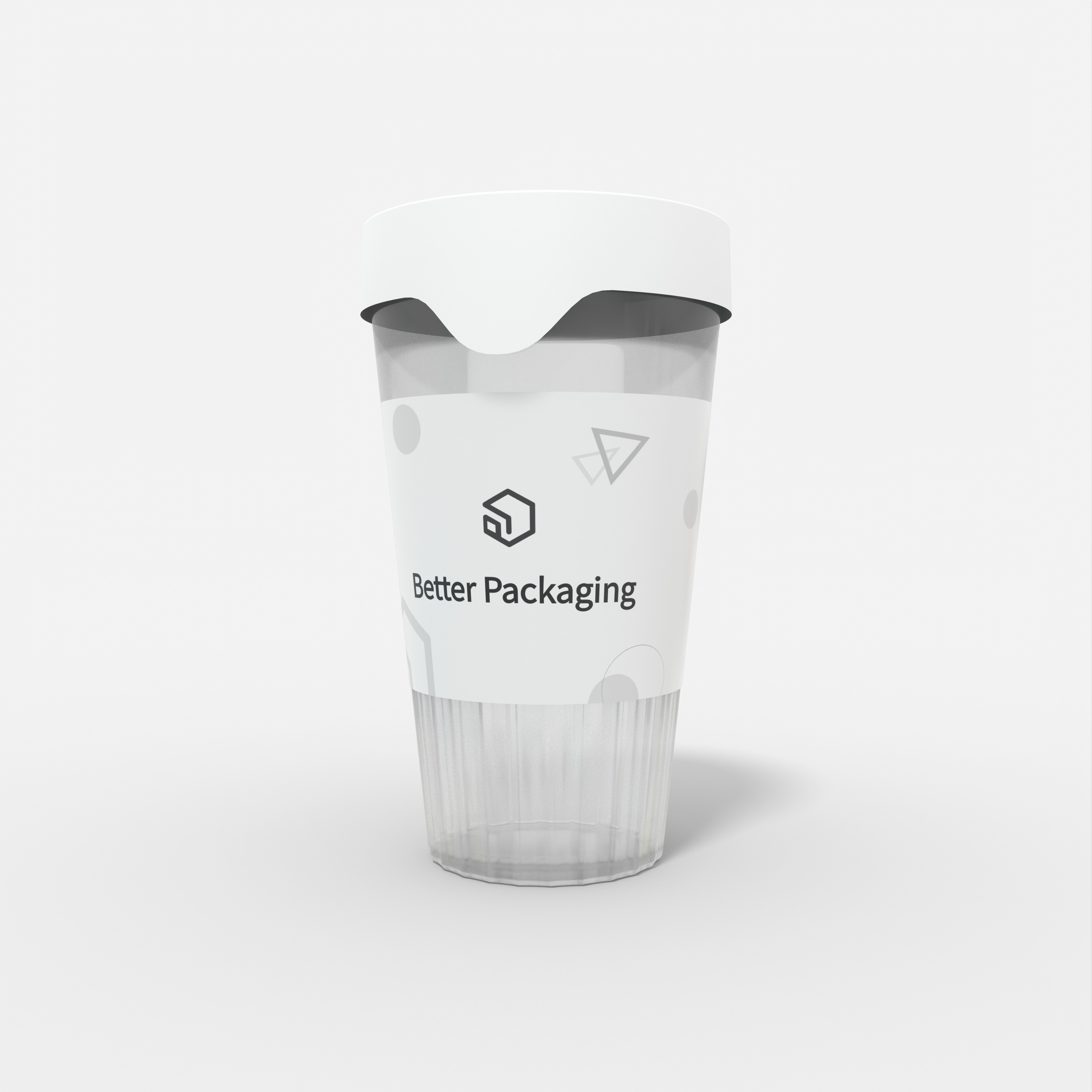 Packaging plastic cups paper cups — Glossy plastic