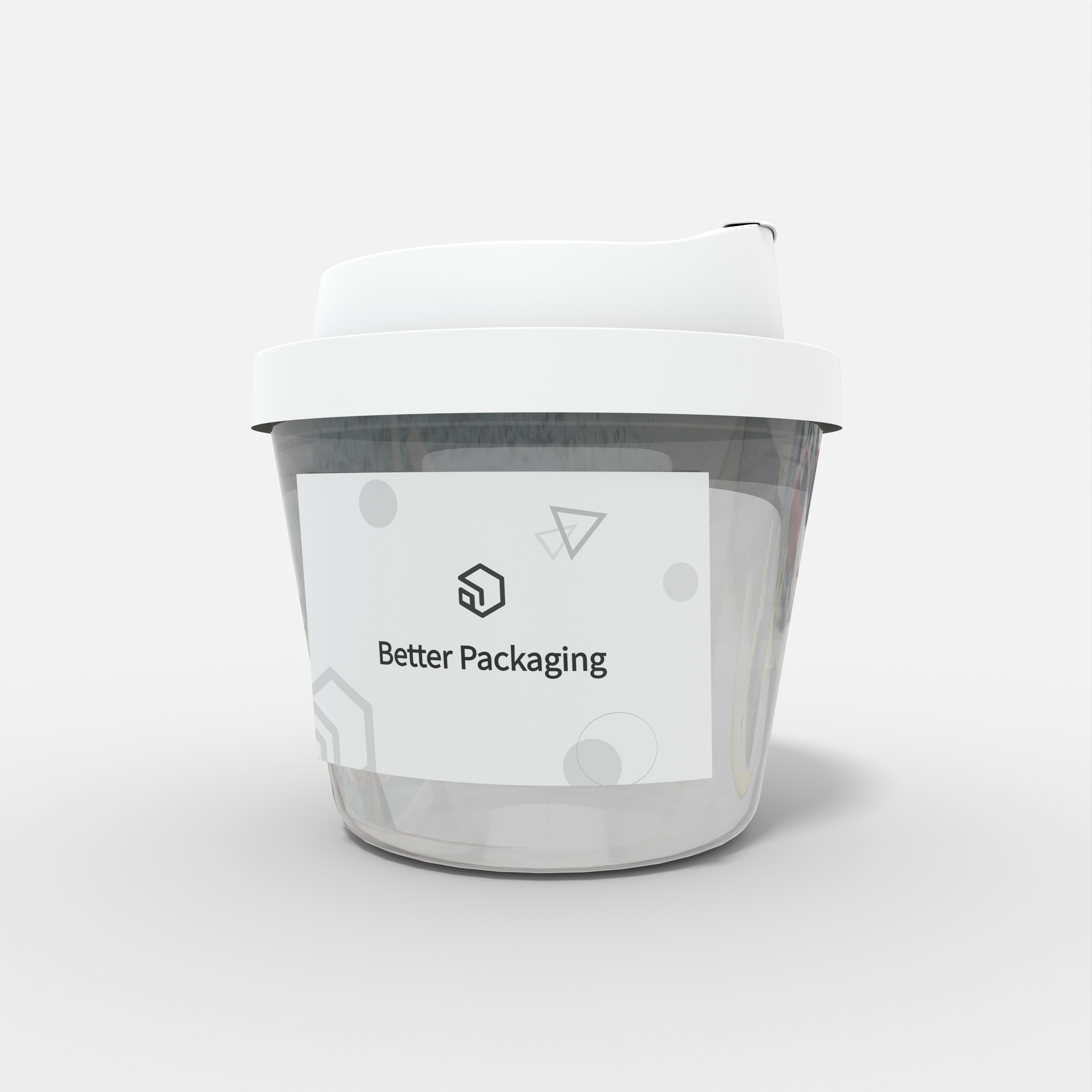 Packaging drink yogurt — Glossy plastic