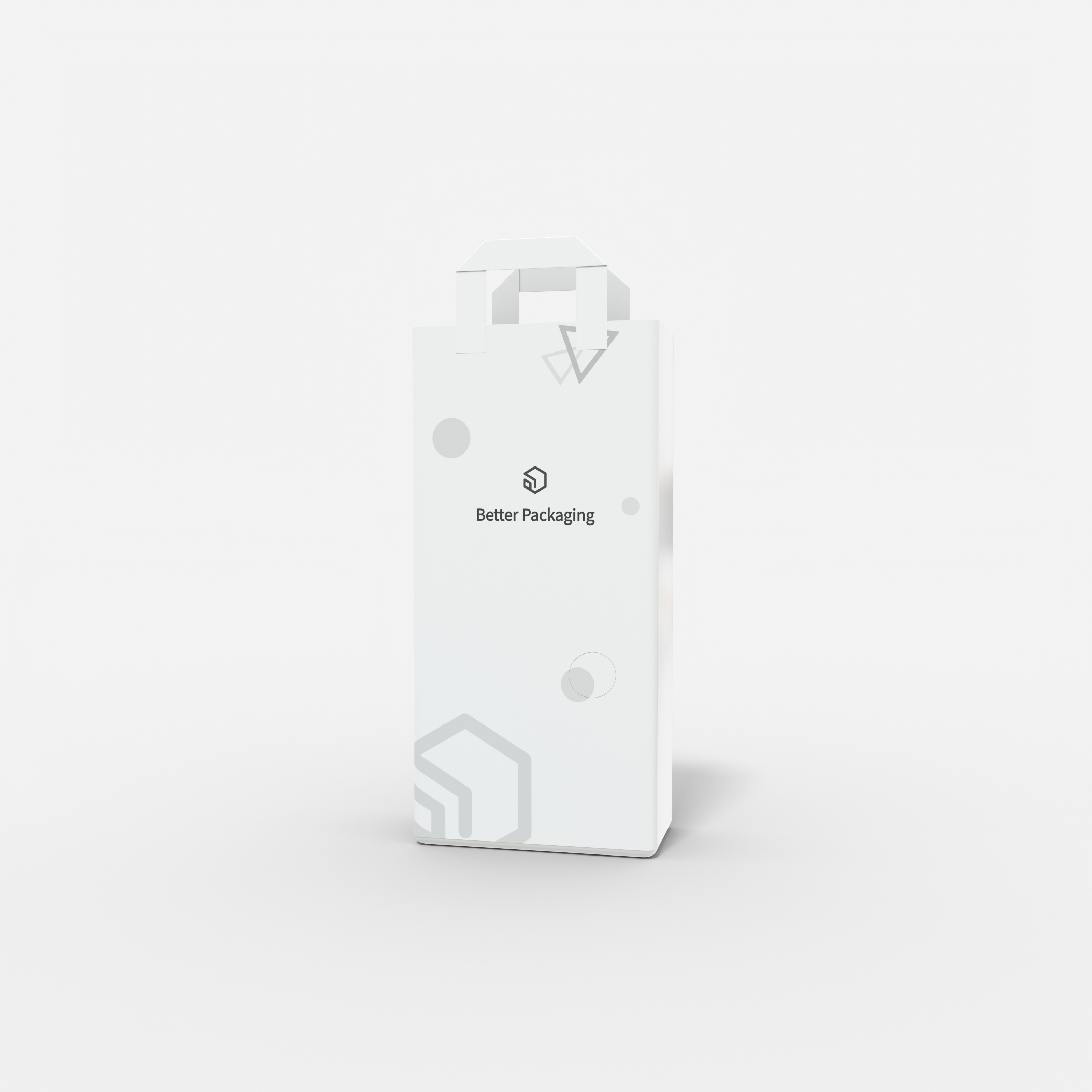 Plastic hanging tote bag — Glossy plastic