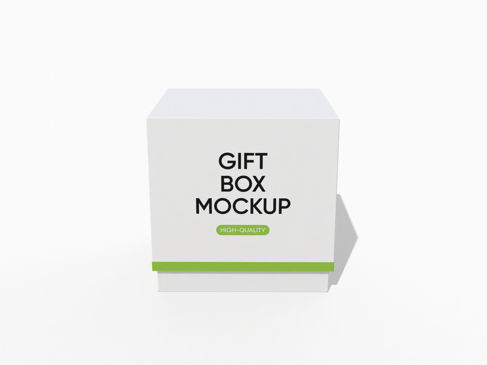 Gift box with lid — White paperboard