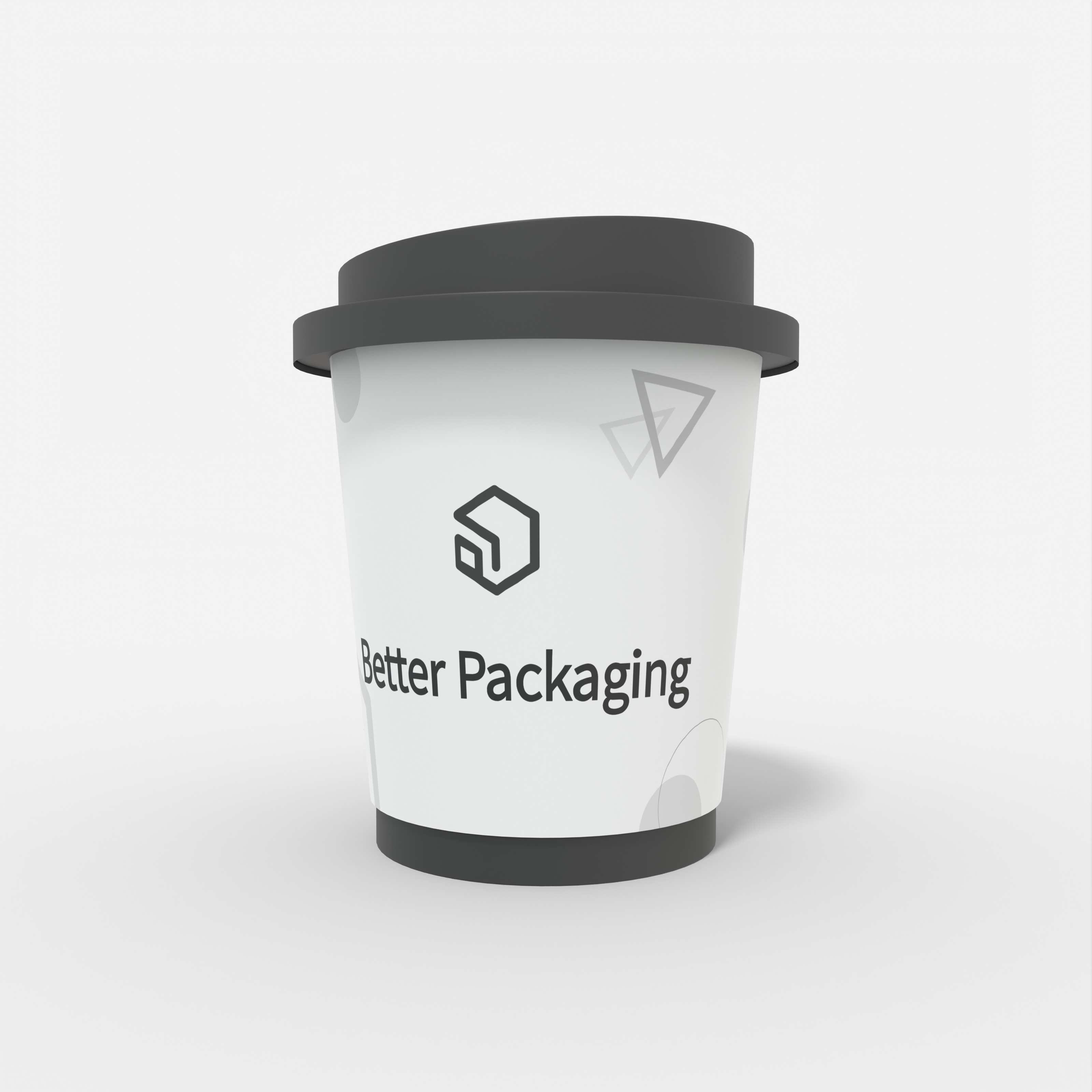 Packaging bottle plastic cup — Glossy plastic