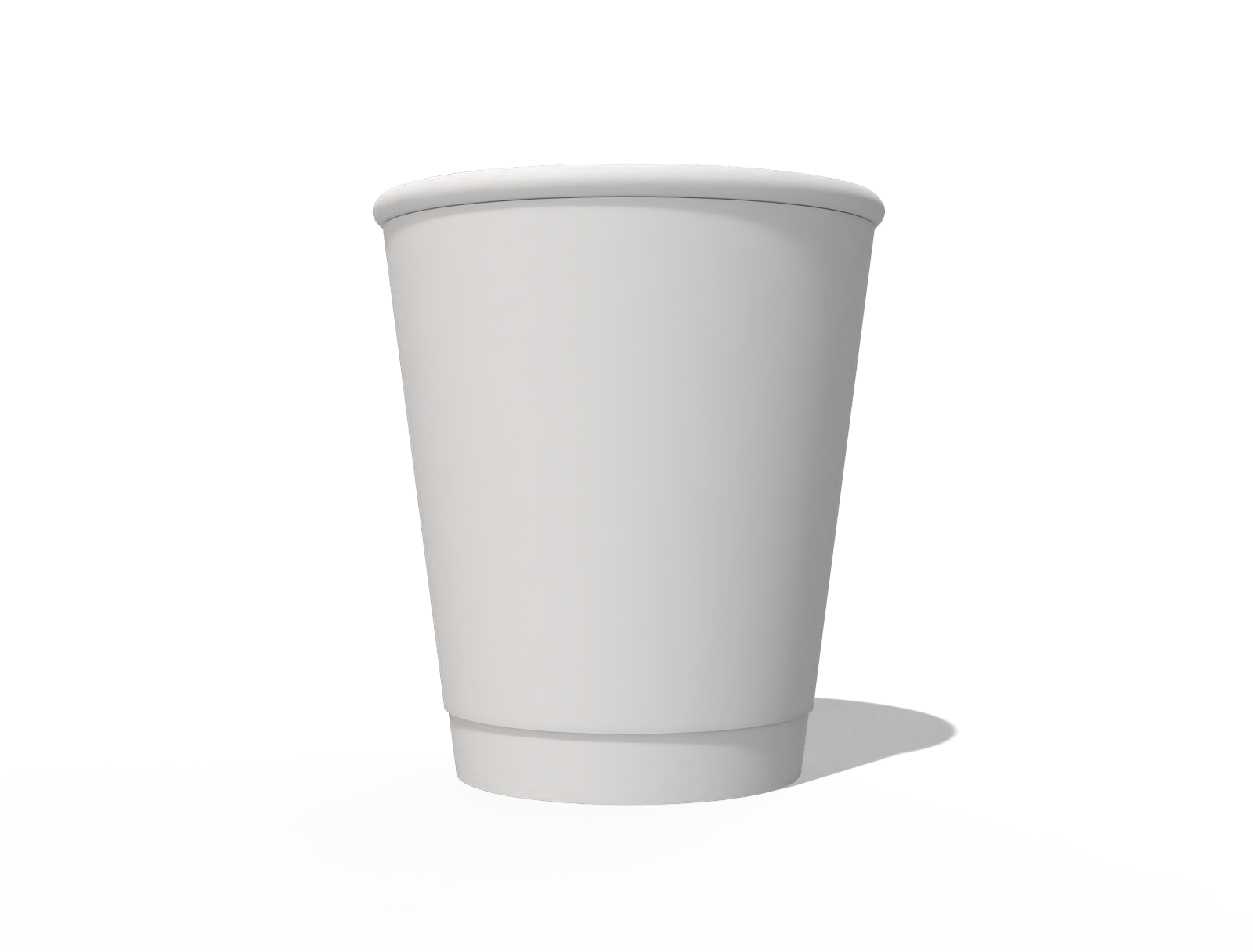 Disposable cup — White paperboard