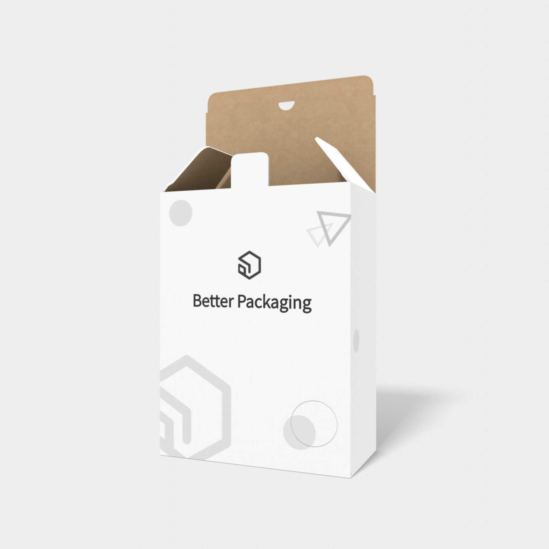 Tuck end boxes lock-top double tray — White paperboard