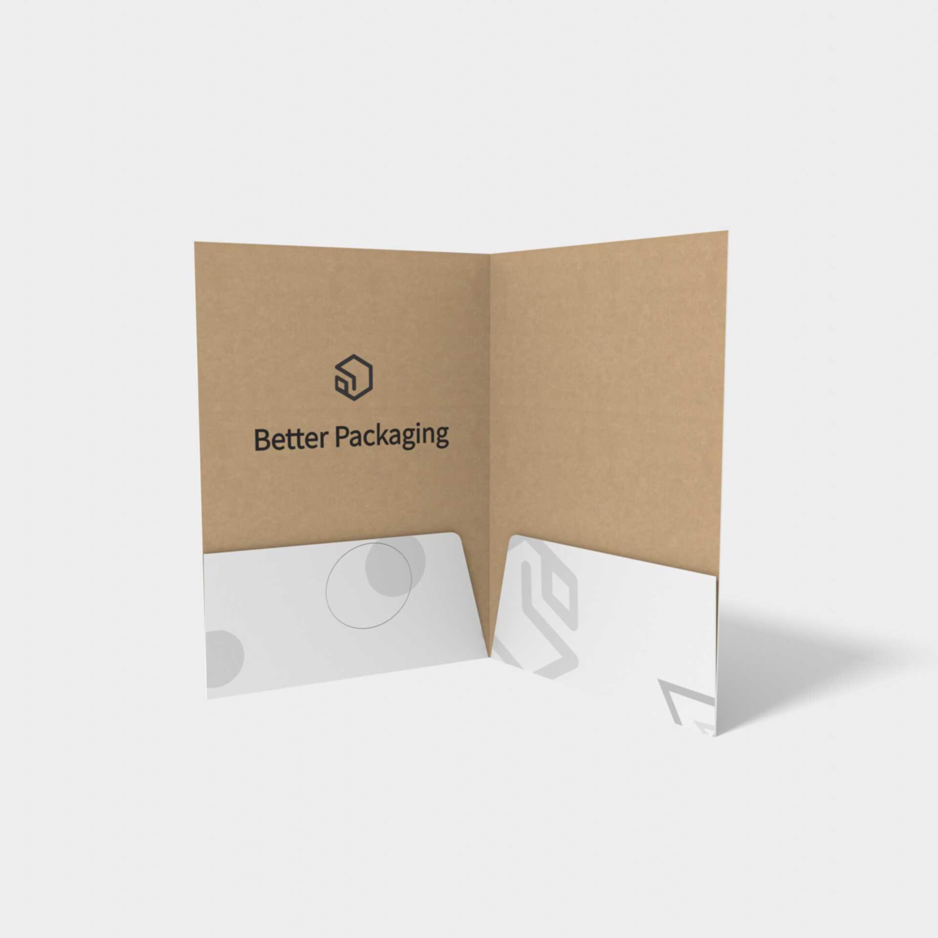 9x12" folder — White paperboard