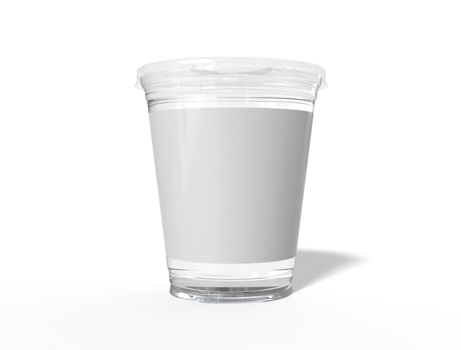 Packaging bottle plastic cups — Glossy plastic