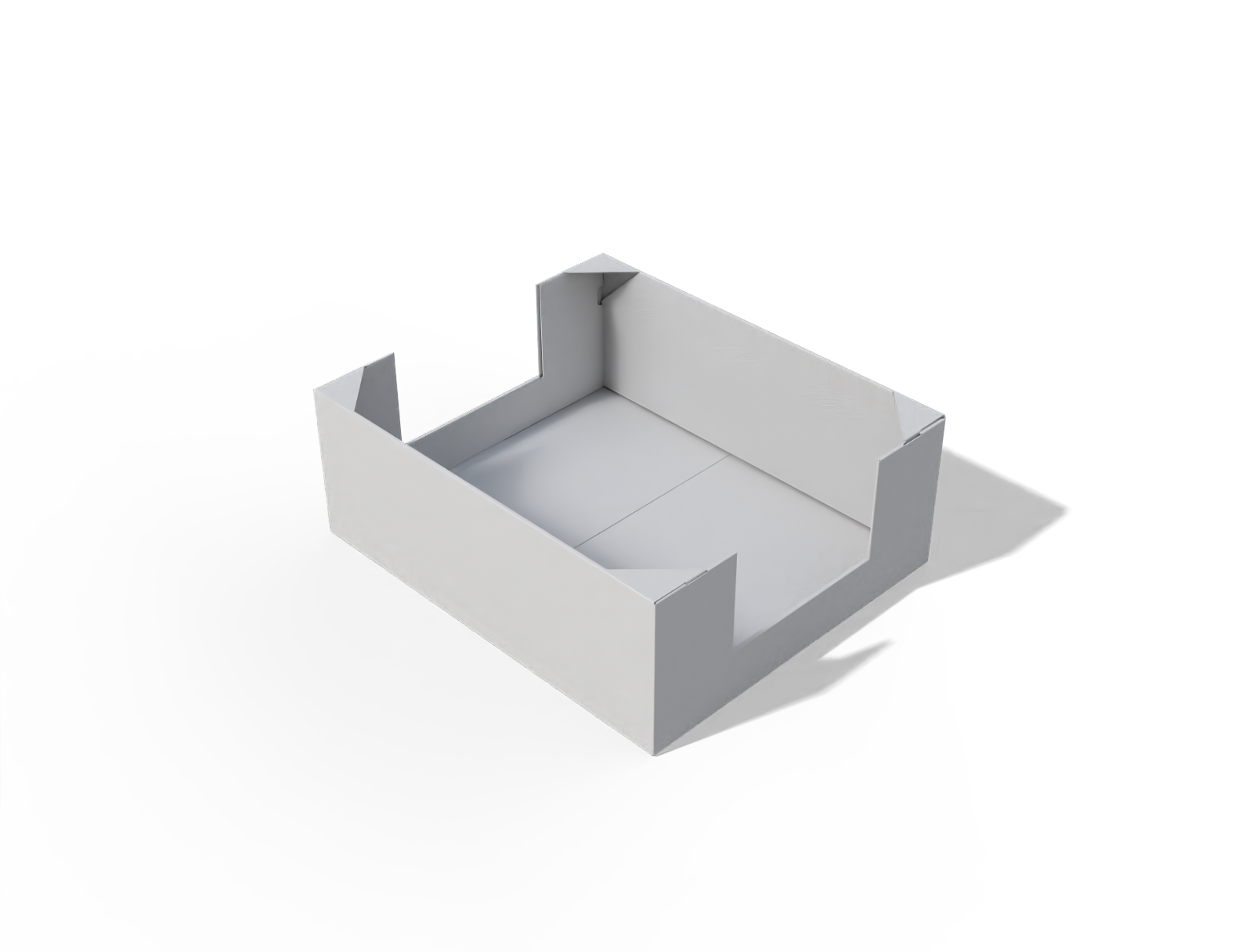 Display tray box — White paperboard