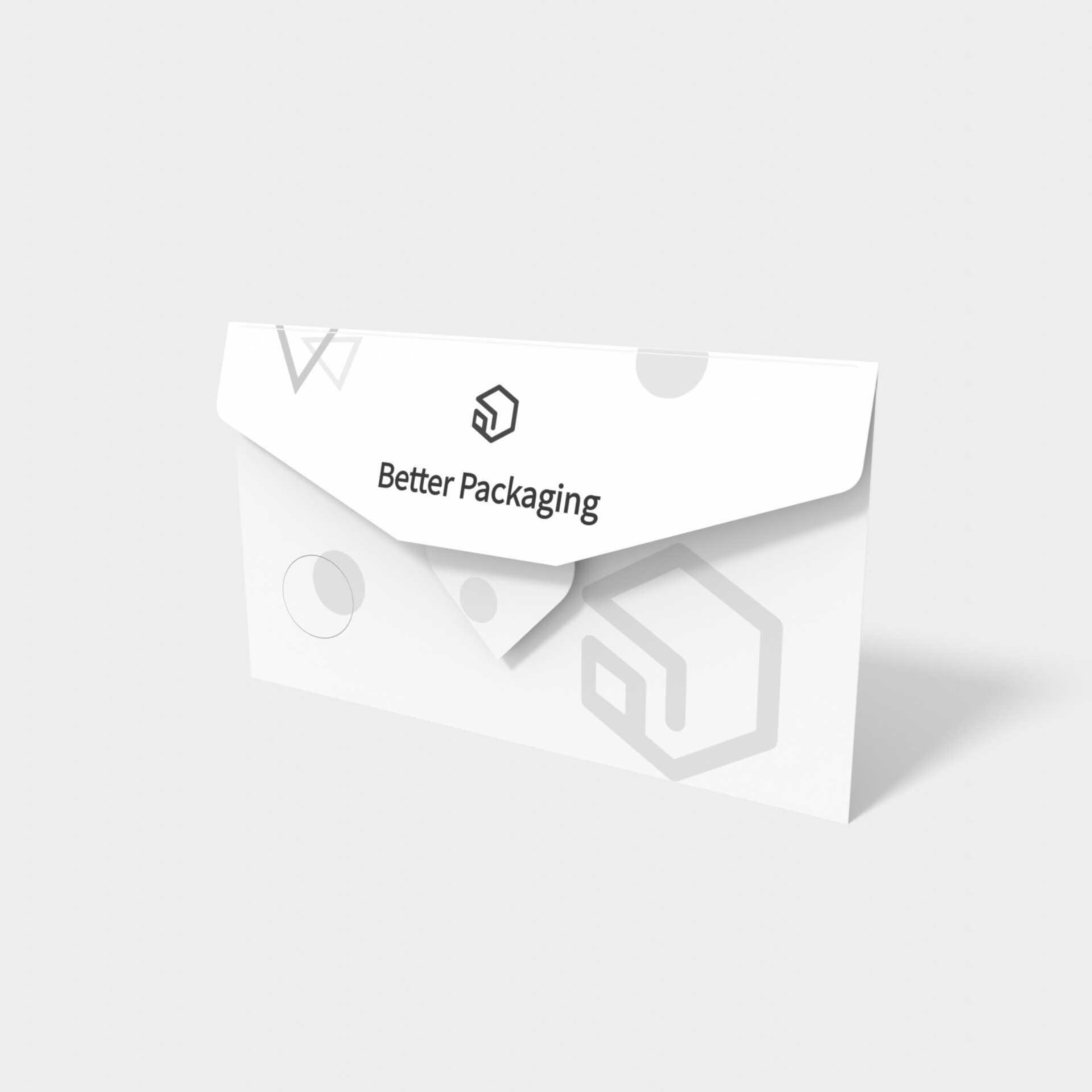 Heart sticker sleeves envelopes/envelope sleeves — White paperboard