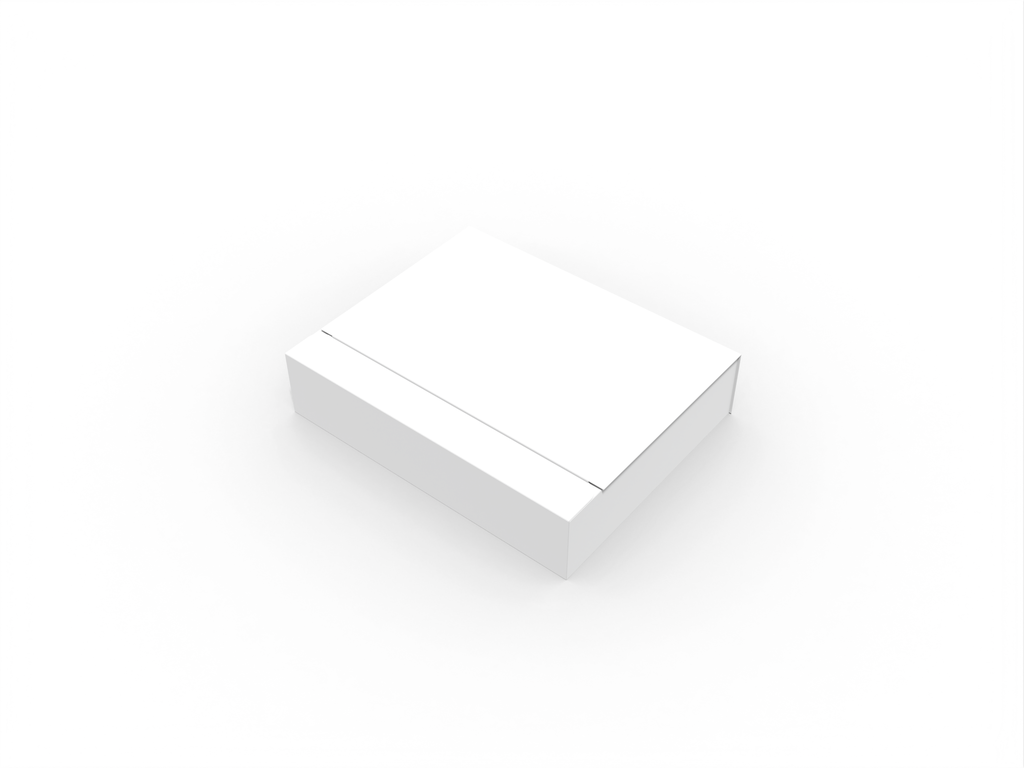 Tray box with 4 grids inserts paper — White paperboard