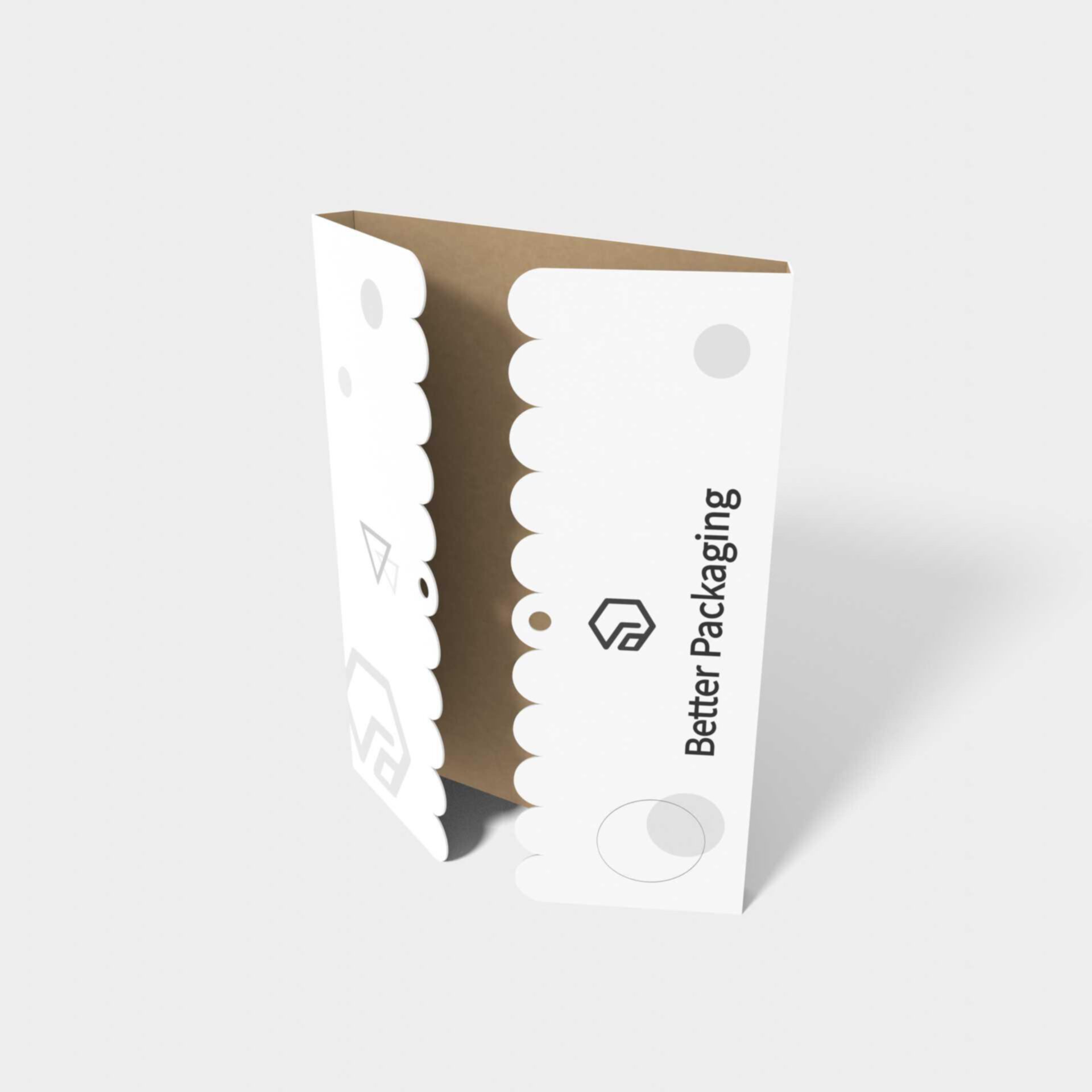 Rectangle cloud lines sleeve box — White paperboard