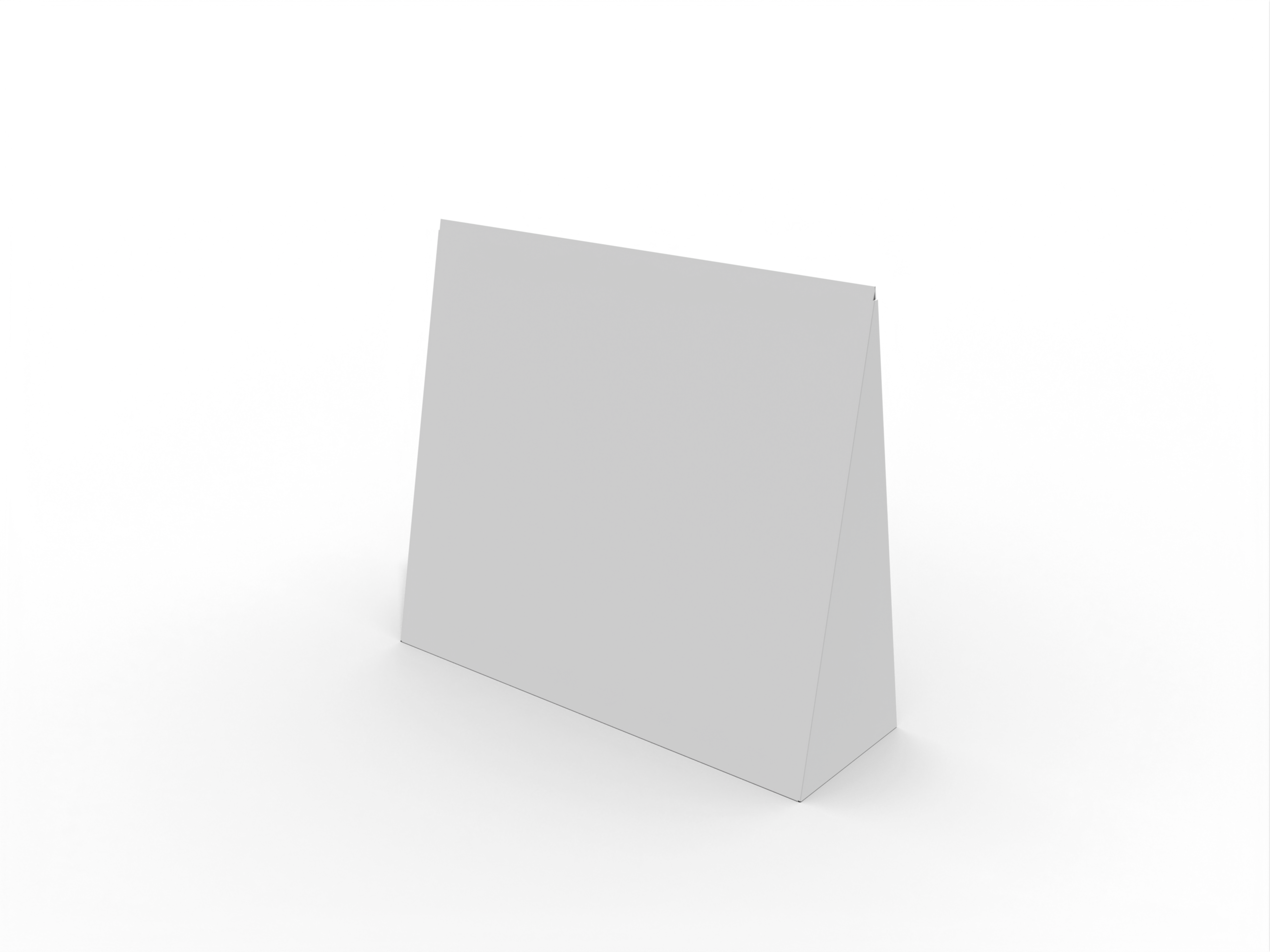Packaging polygonal boxes triangle — White paperboard