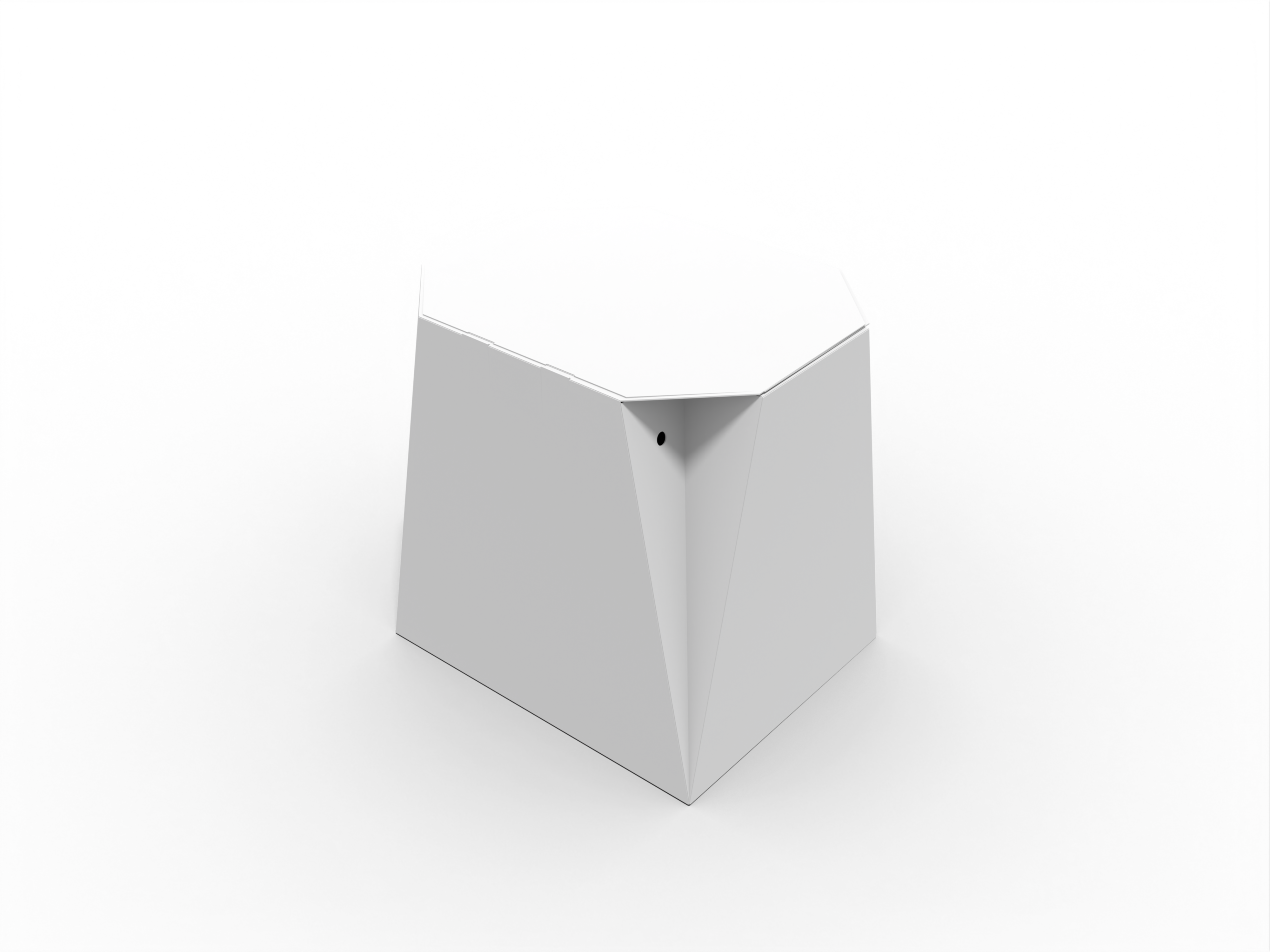 Packaging homeobox handle — White paperboard