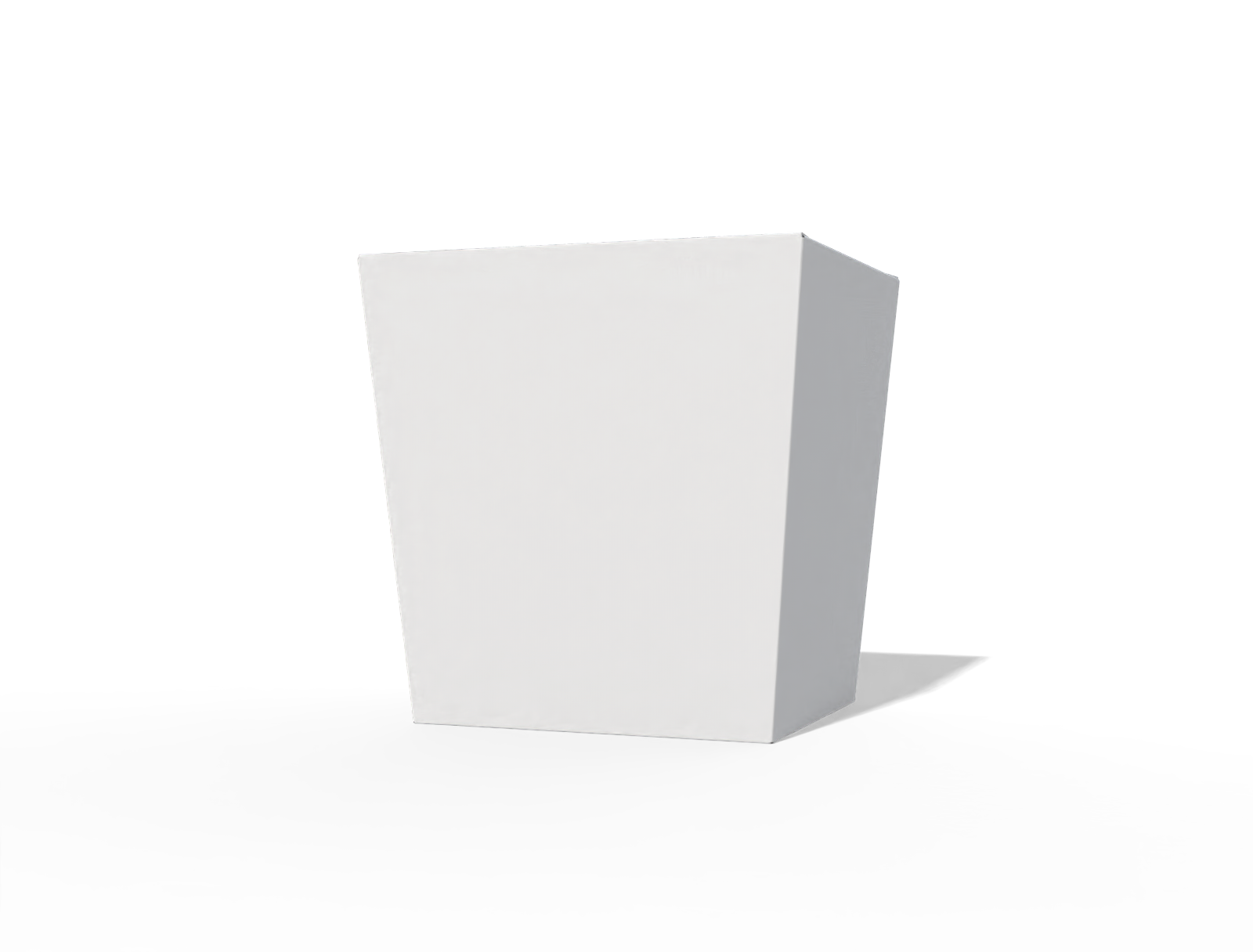 Food tray box — White paperboard
