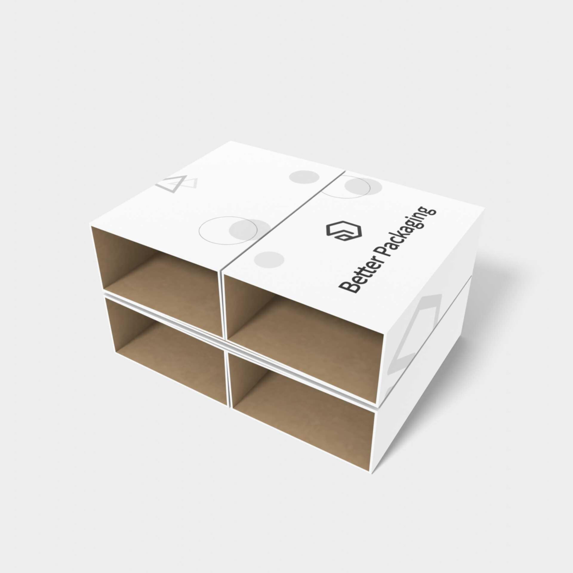 Four-pipe inserts inserts/dividers — Corrugated board