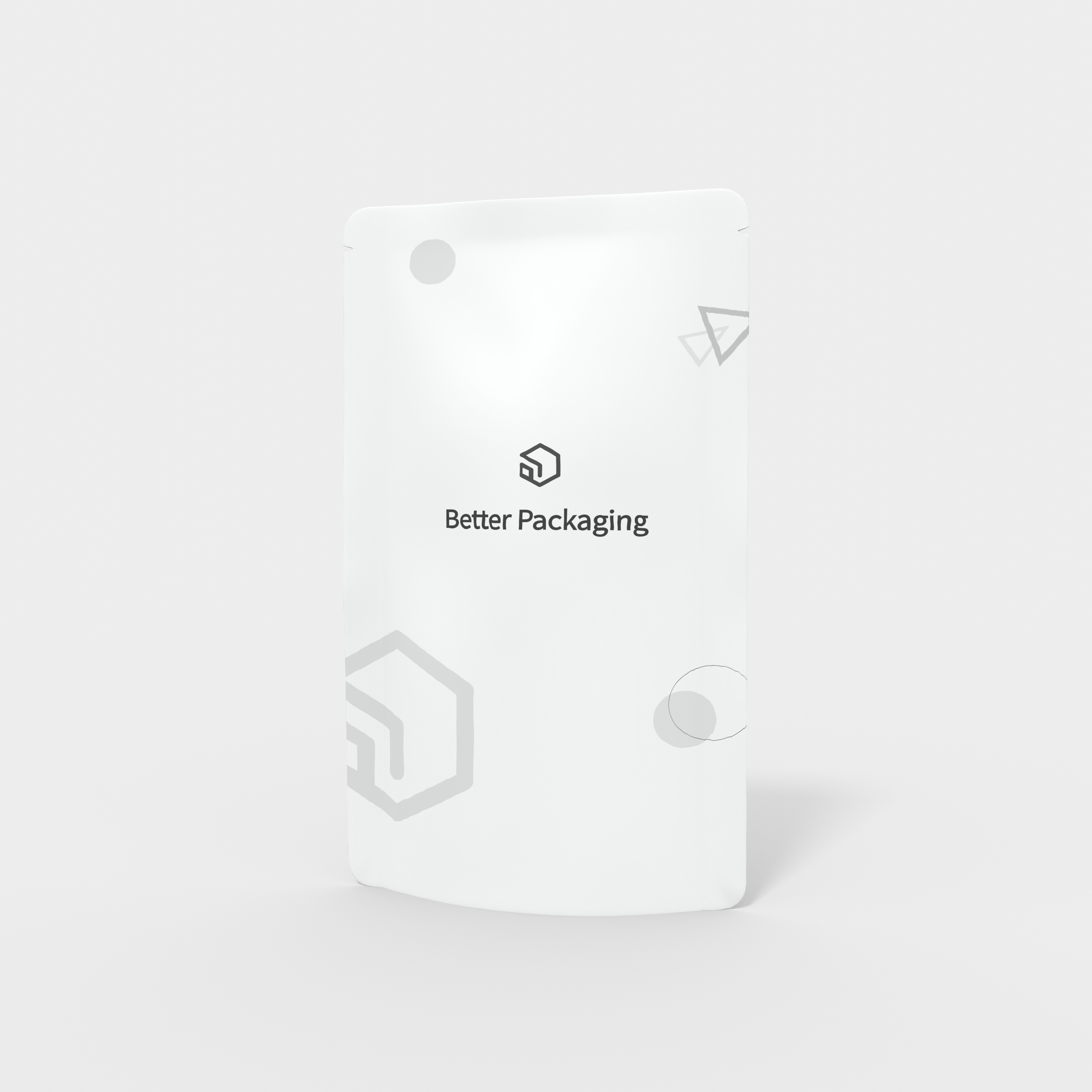 Stand up tea pouch — Glossy plastic