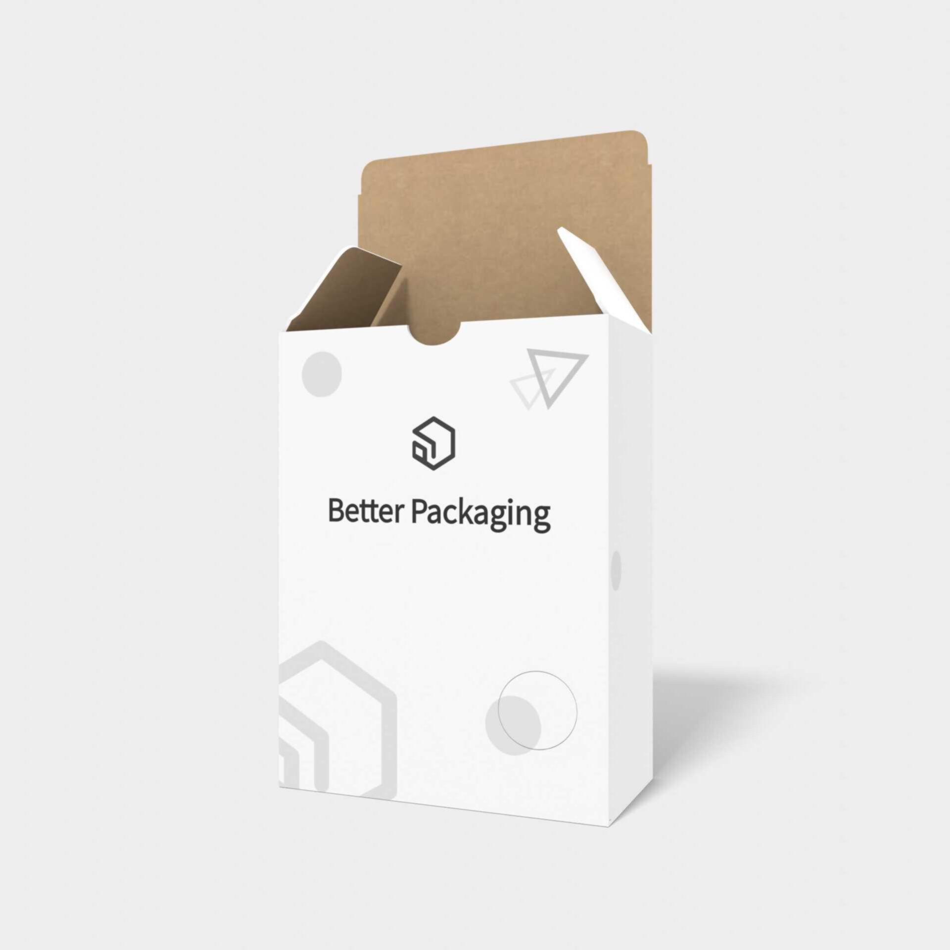 Tuck end boxes double tray trans tuck top & end — White paperboard