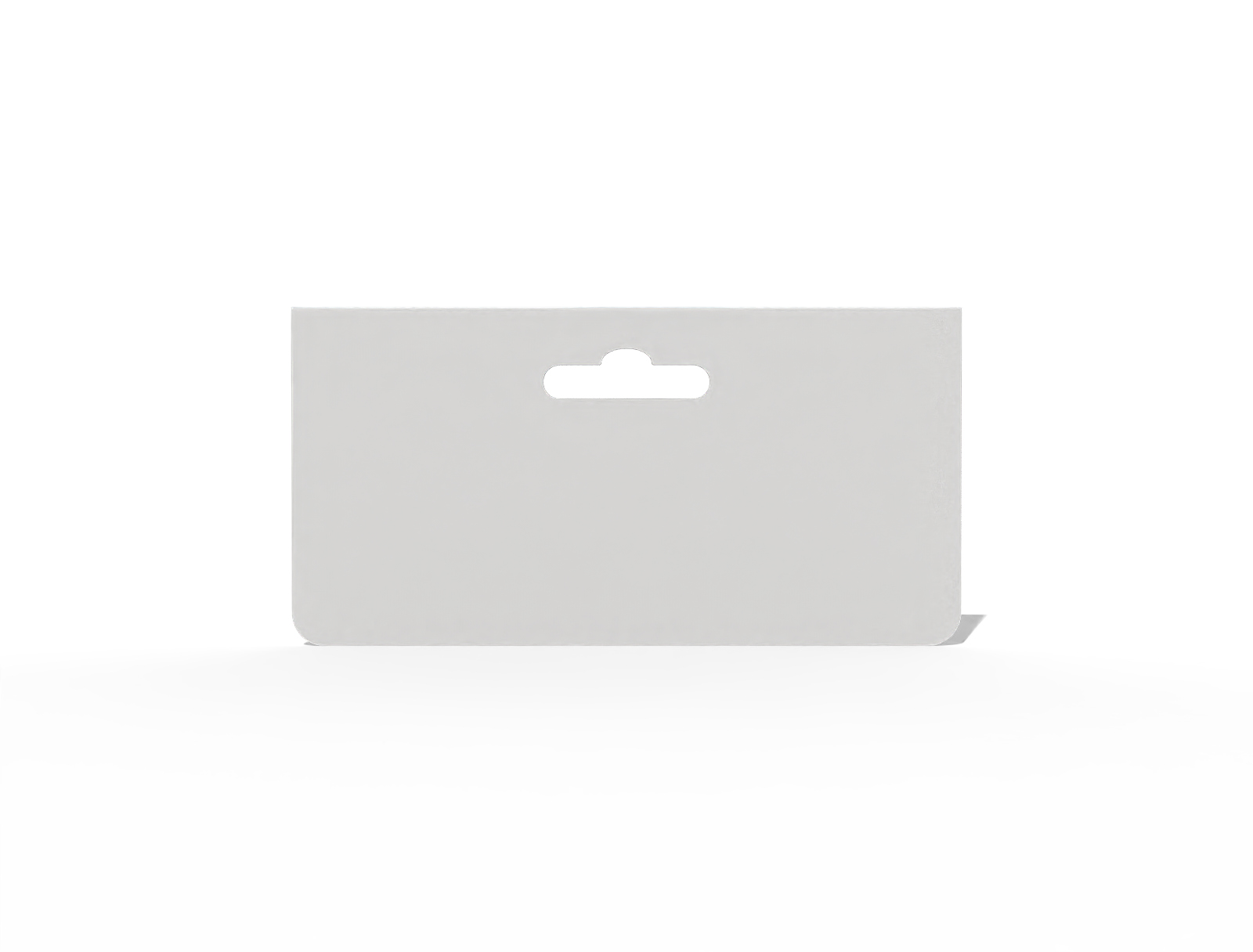 Rectangular price label — White paperboard